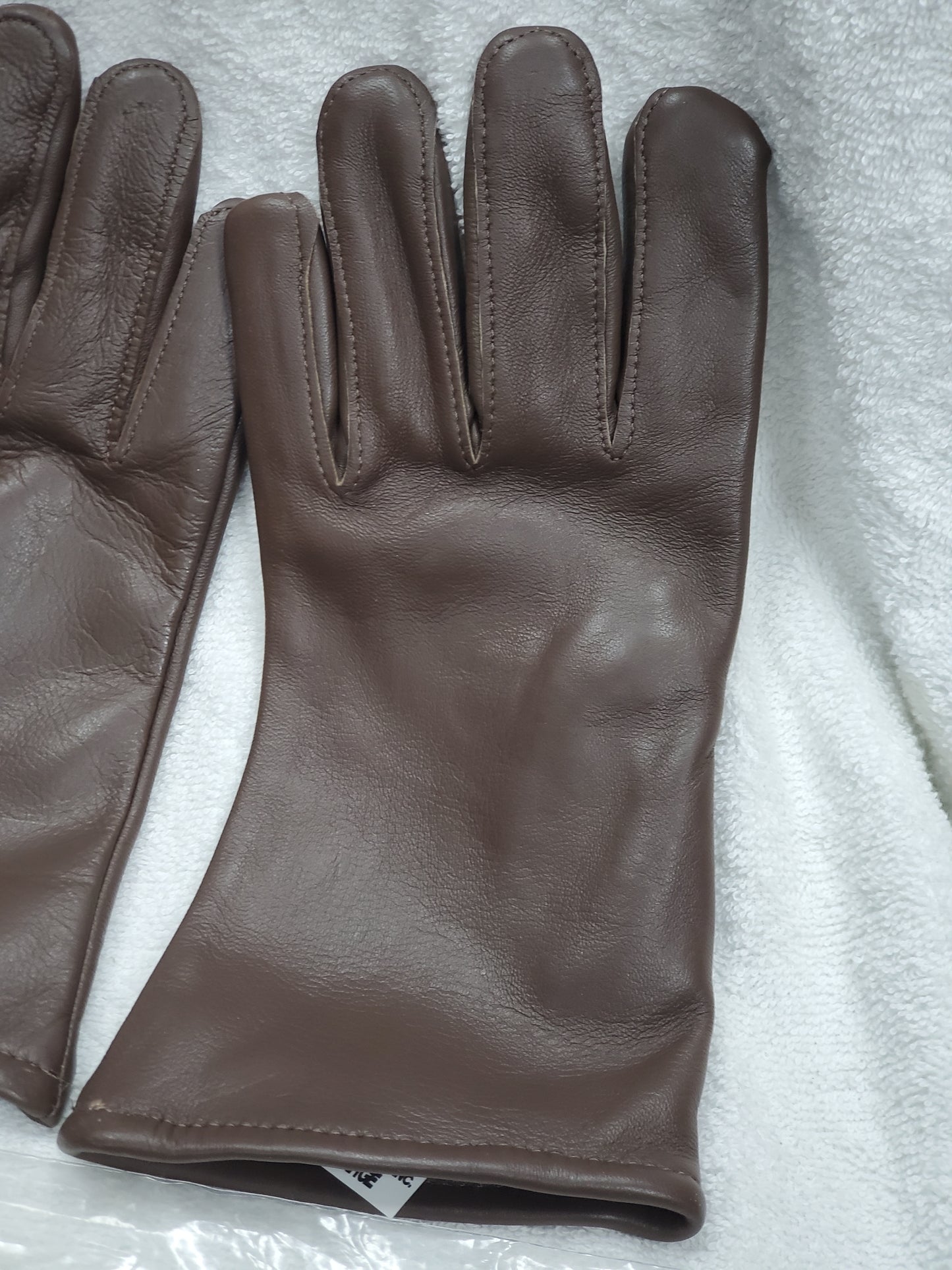 LARGE US Army AGSU Brown Dress Gloves (cb02-25feb03)