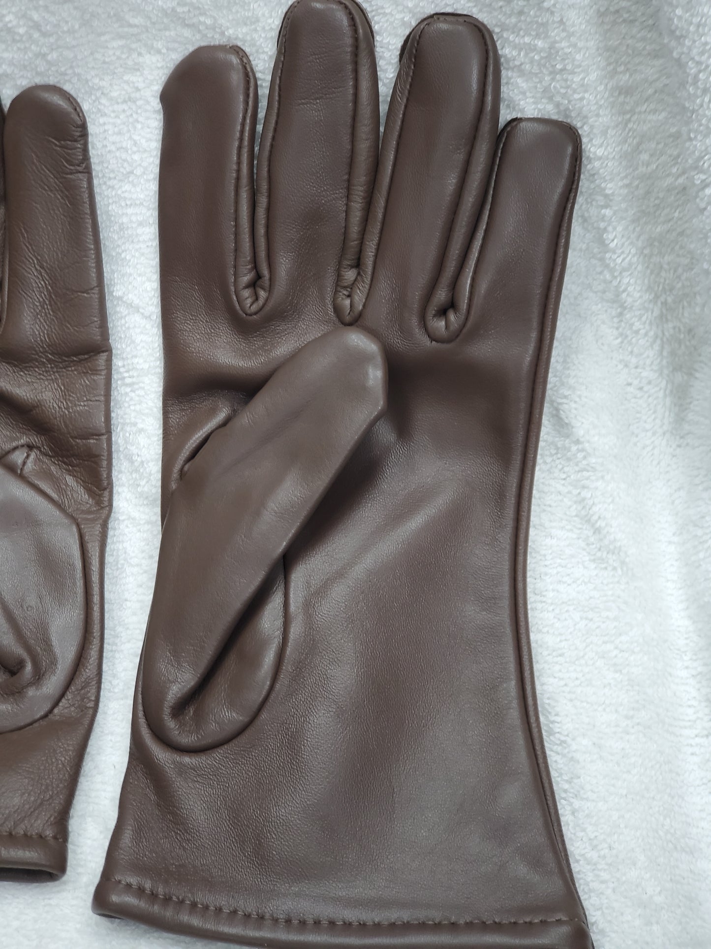 LARGE US Army AGSU Brown Dress Gloves (cb02-25feb03)