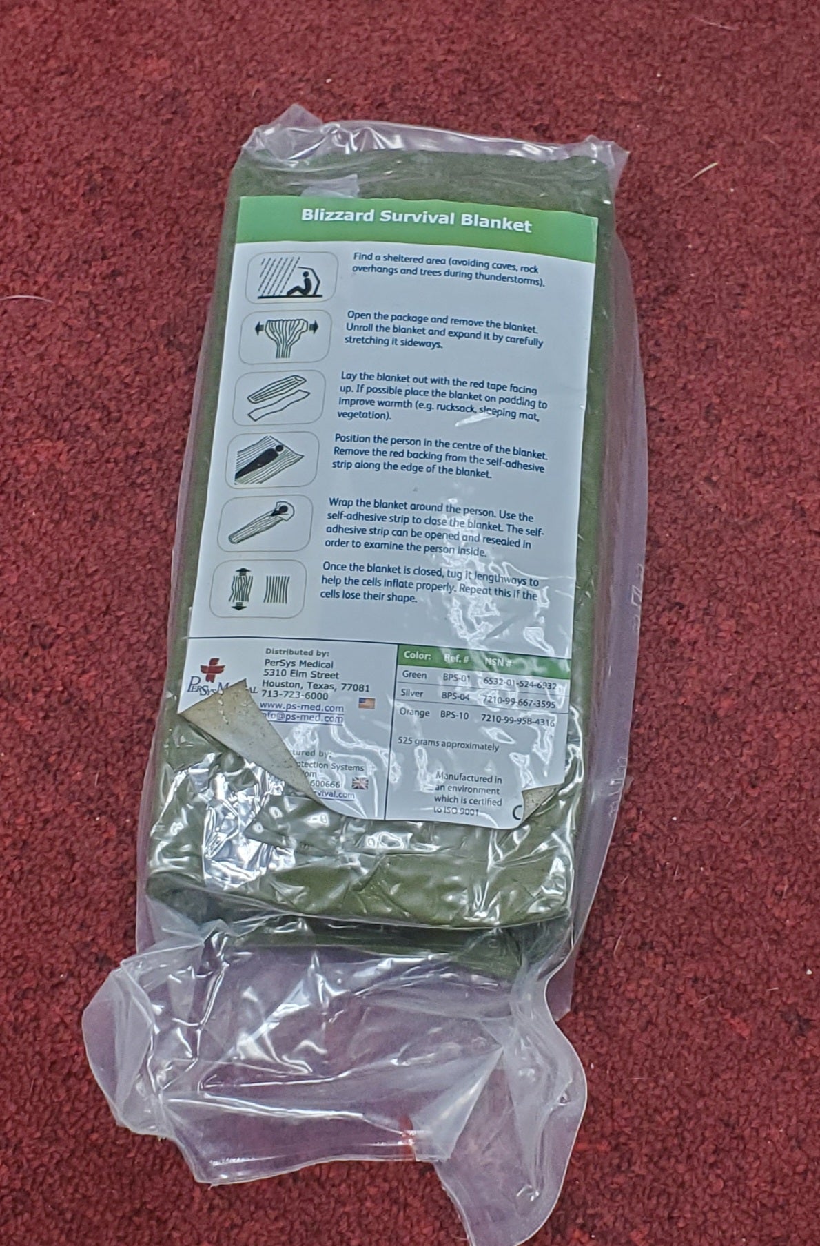 Unopened - Blizzard Survival Blanket Insulating Active Warming System (cb06-25feb26)