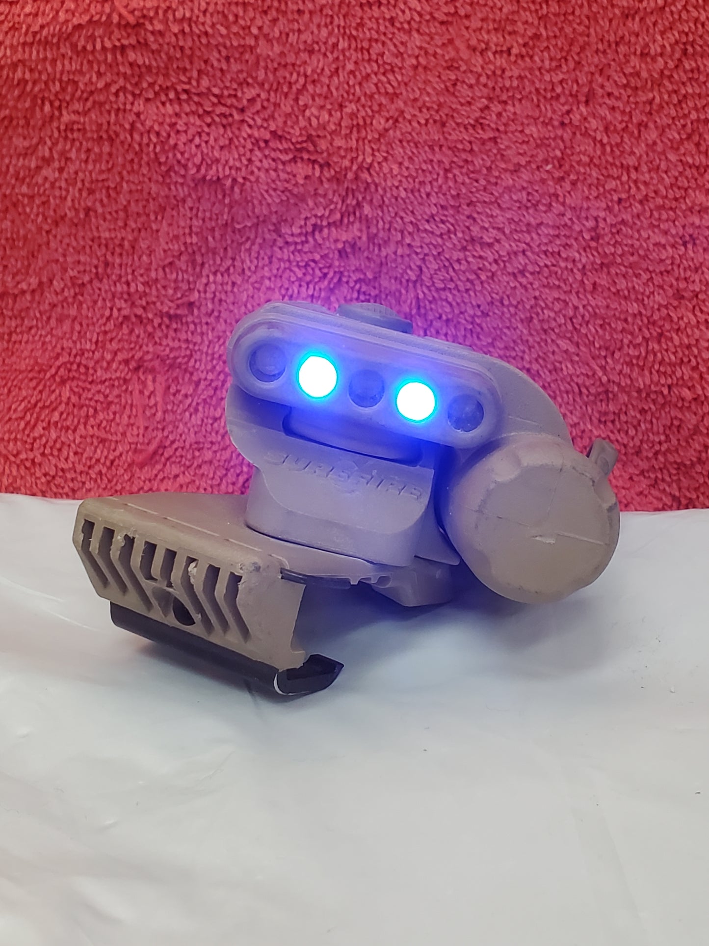 SureFire HL1 Helmet Light Blue/White w Mount Used (25feb46)