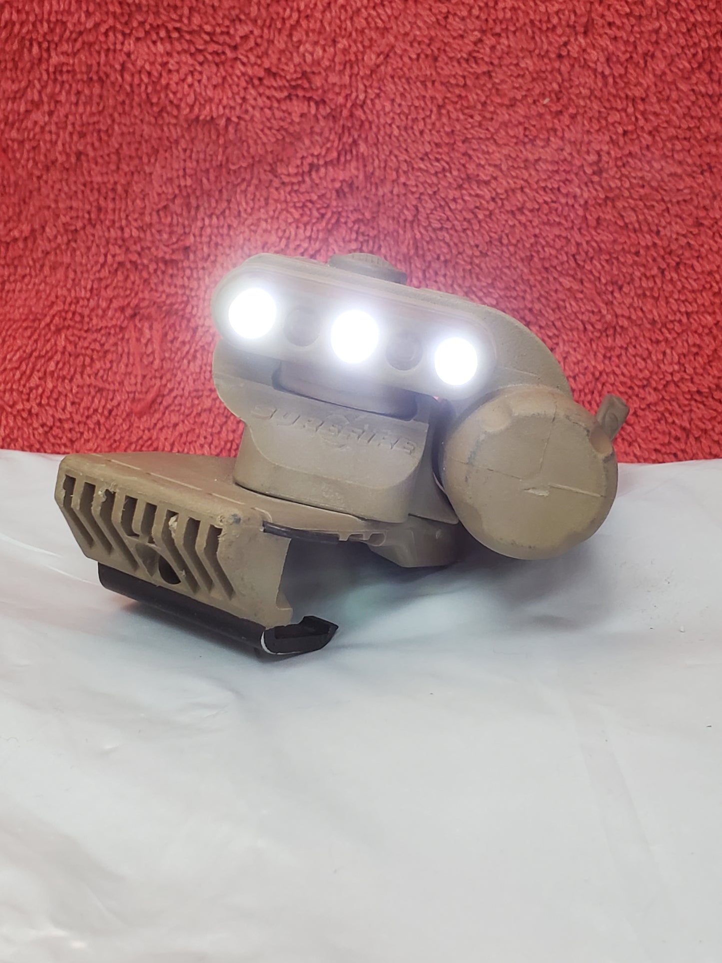SureFire HL1 Helmet Light Blue/White w Mount Used (25feb46)