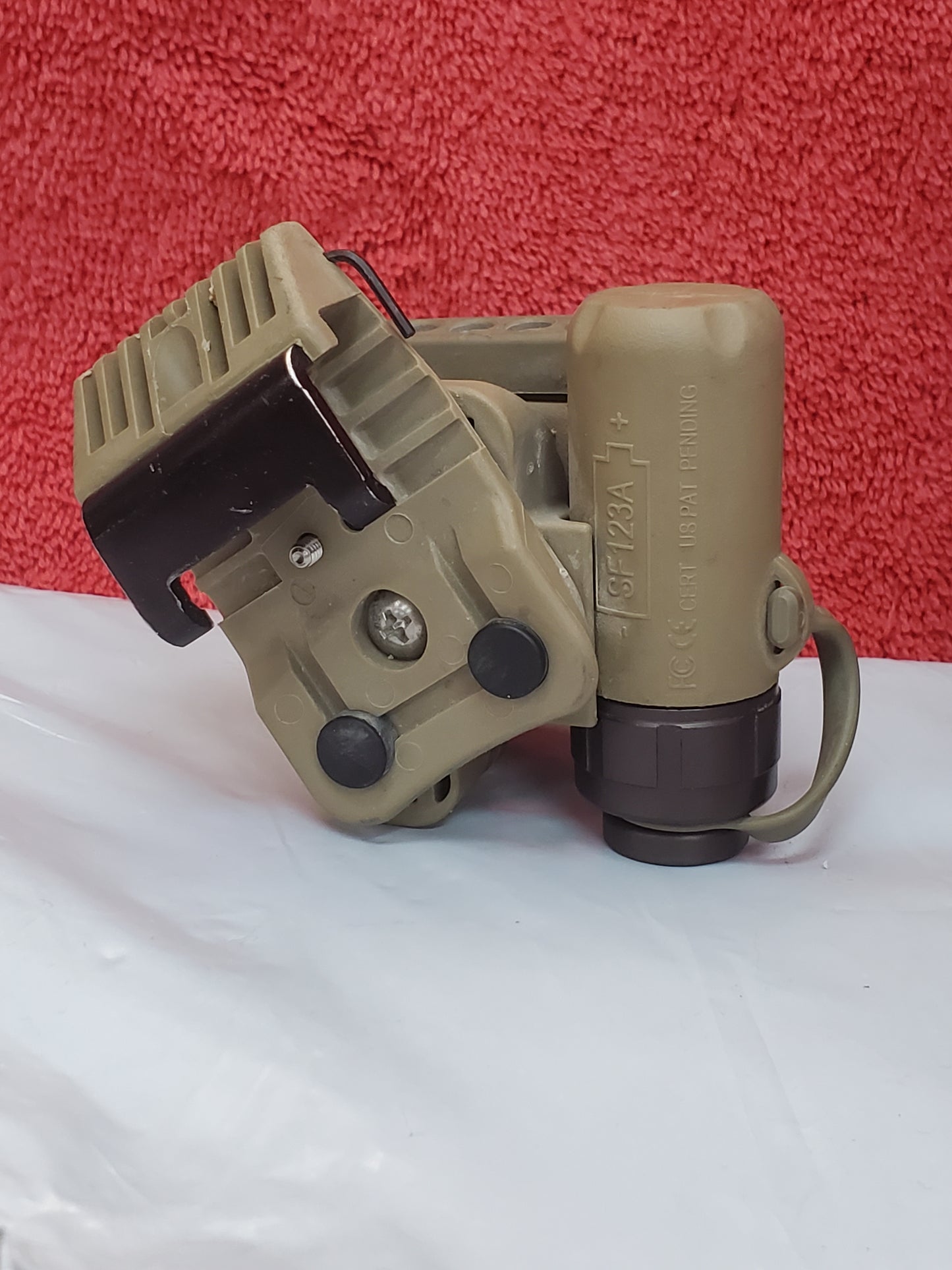 SureFire HL1 Helmet Light Blue/White w Mount Used (25feb46)