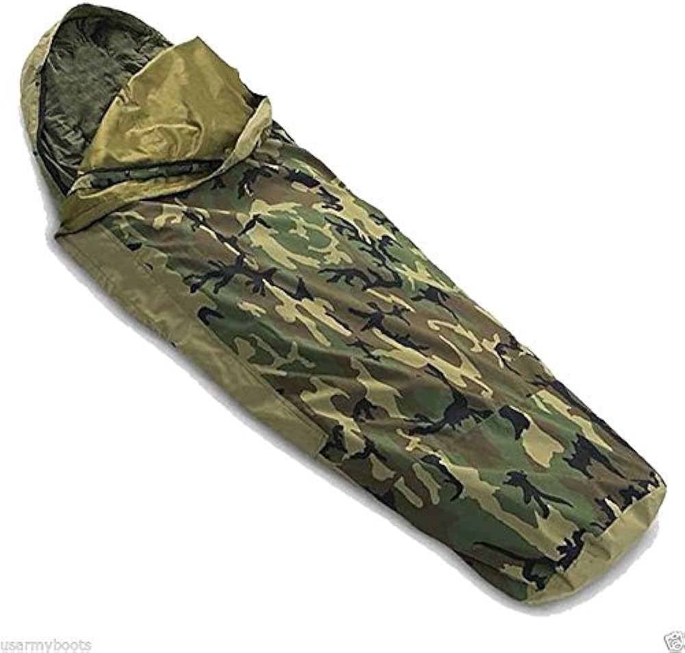 US Army Modular BDU Woodland Pattern Bivy Cover Used (fa12-YLU111)