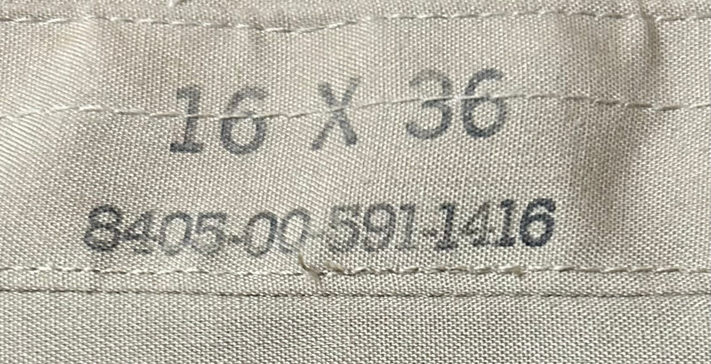 USMC Khaki Mens Long Sleeves Button Down 16x36 (CA02-26Feb16)