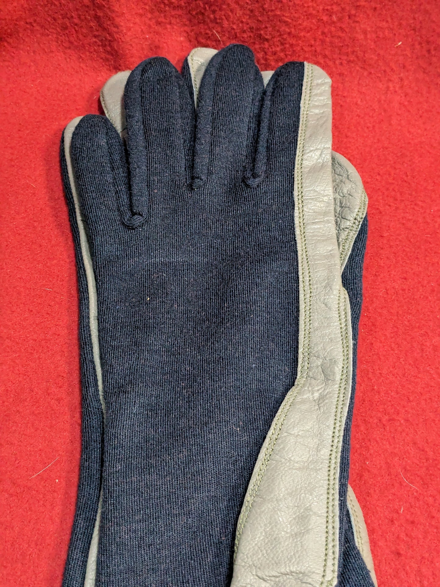 NOS nomex military pilot, aviation, flight, tactical gloves navy blue (cb02-enu74)