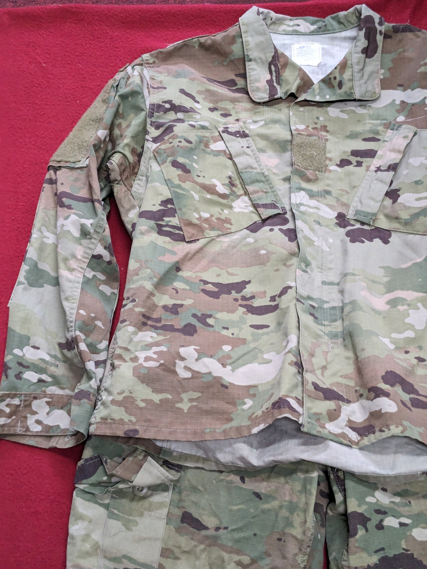 SET of us army medium short traditional ocp uniform top pants air force used (ec11-enu103)