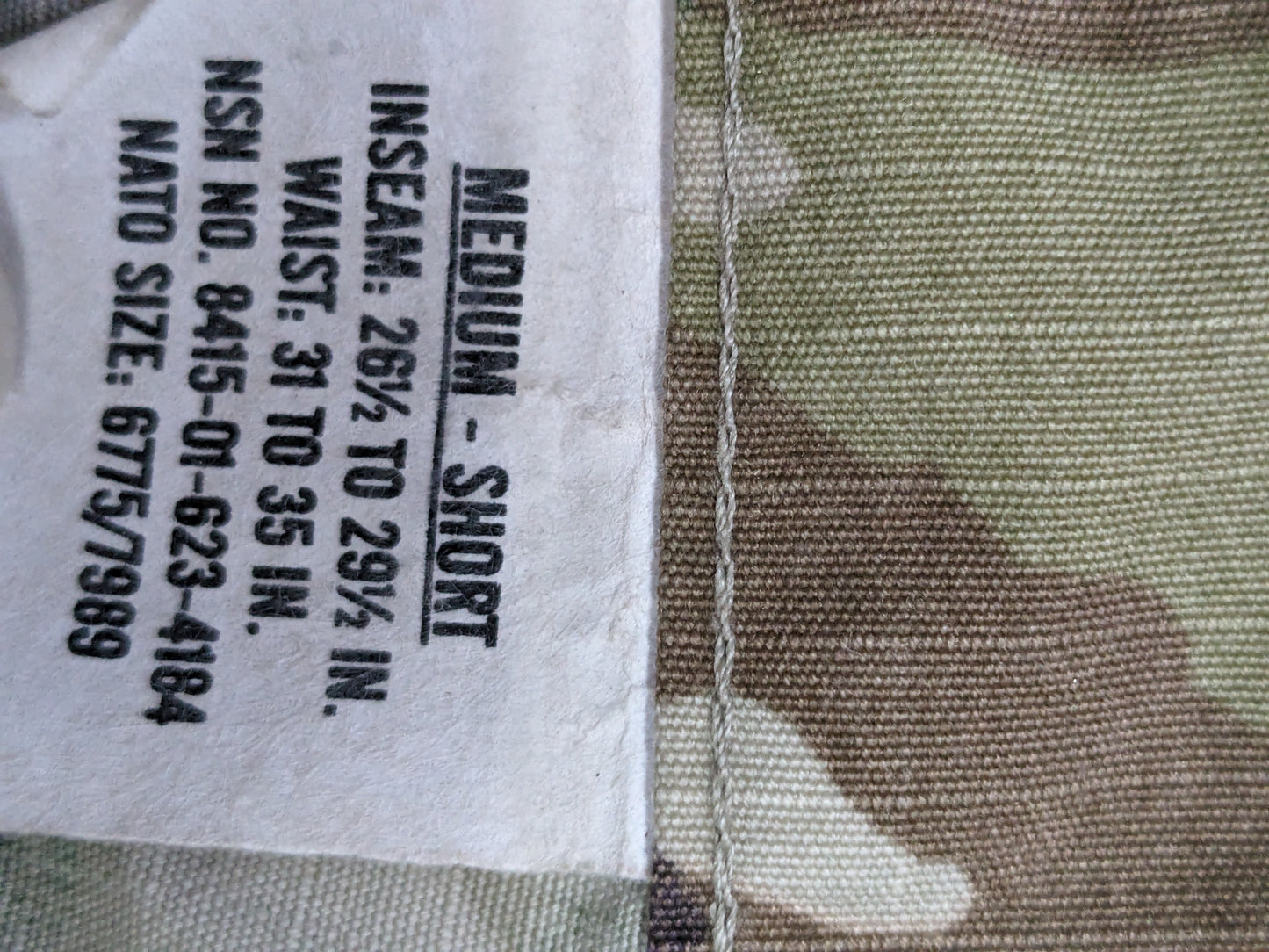 SET of us army medium short traditional ocp uniform top pants air force used (ec11-enu103)