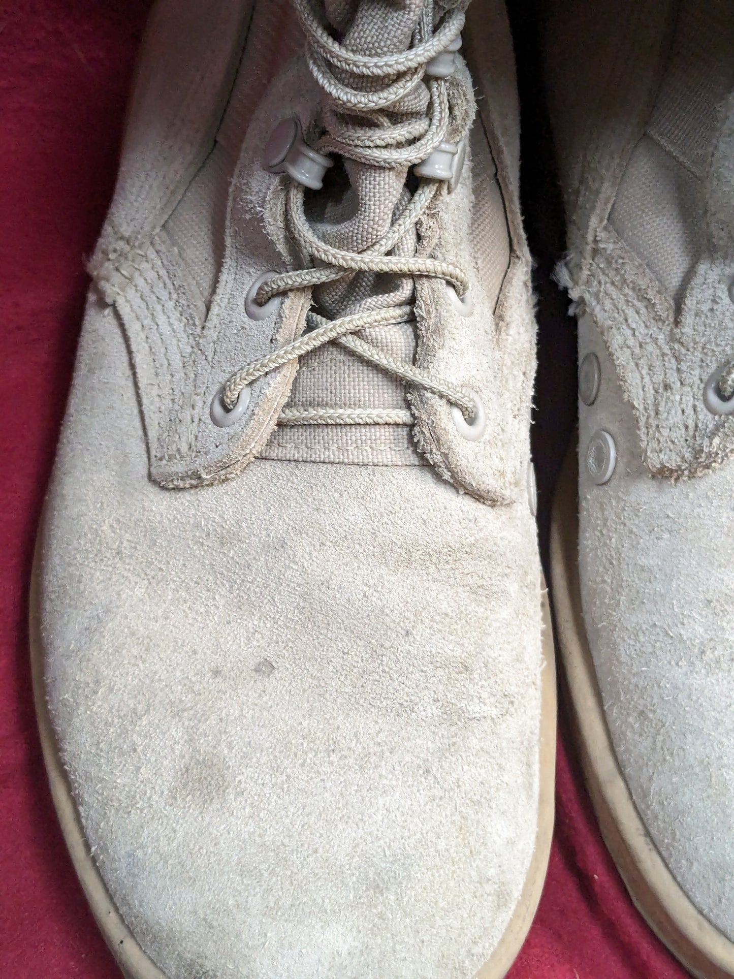 US army altima 6xw xtra wide combat boots 499 tan used (061508)