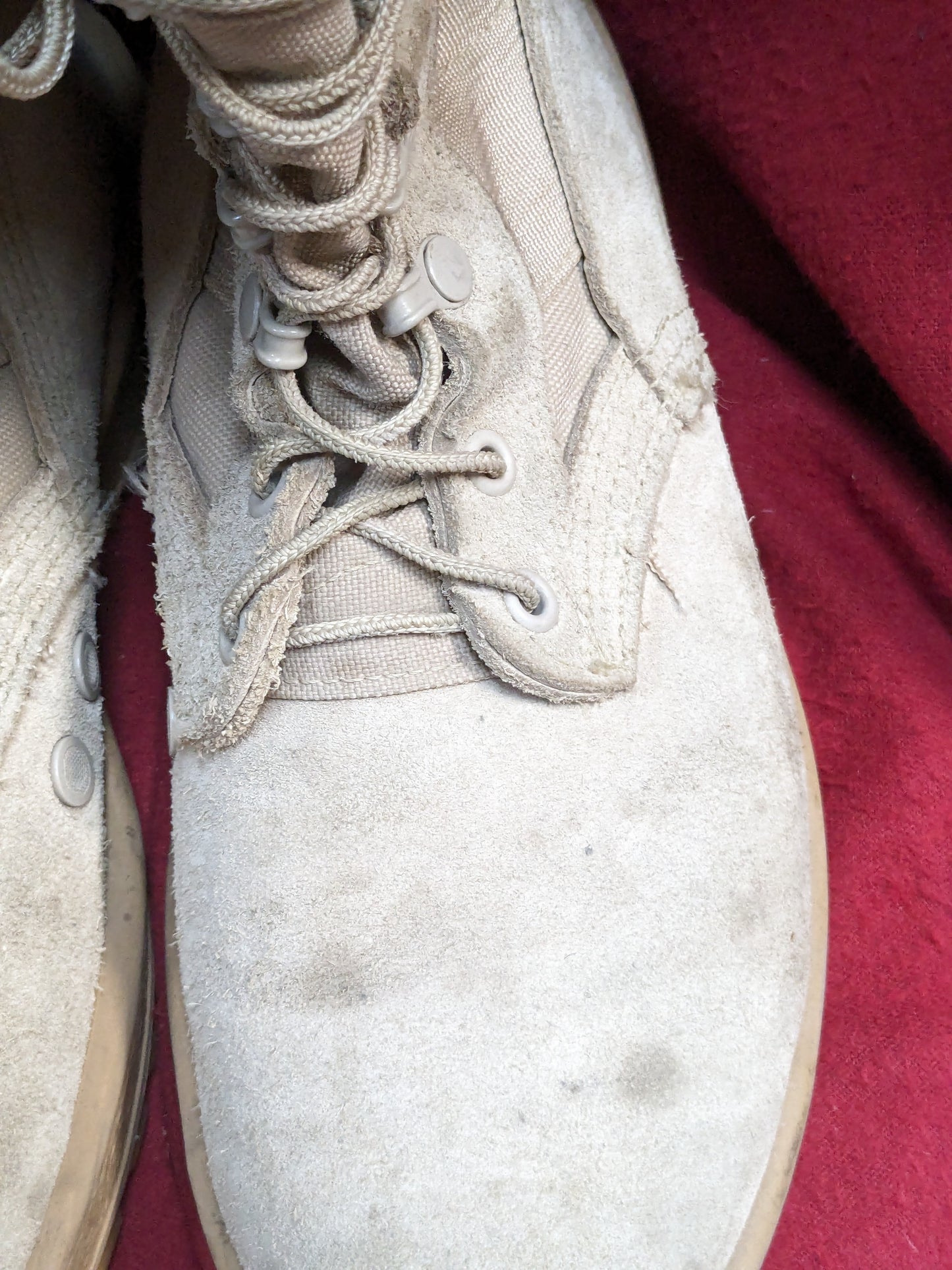 US army altima 6xw xtra wide combat boots 499 tan used (061508)