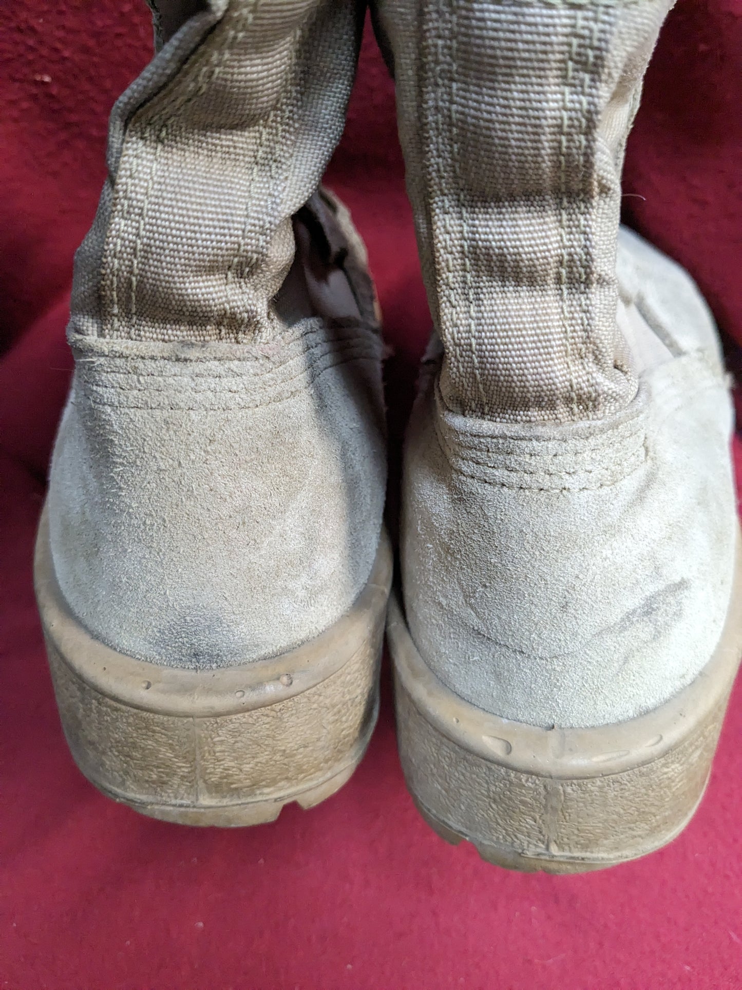 US army altima 6xw xtra wide combat boots 499 tan used (061508)