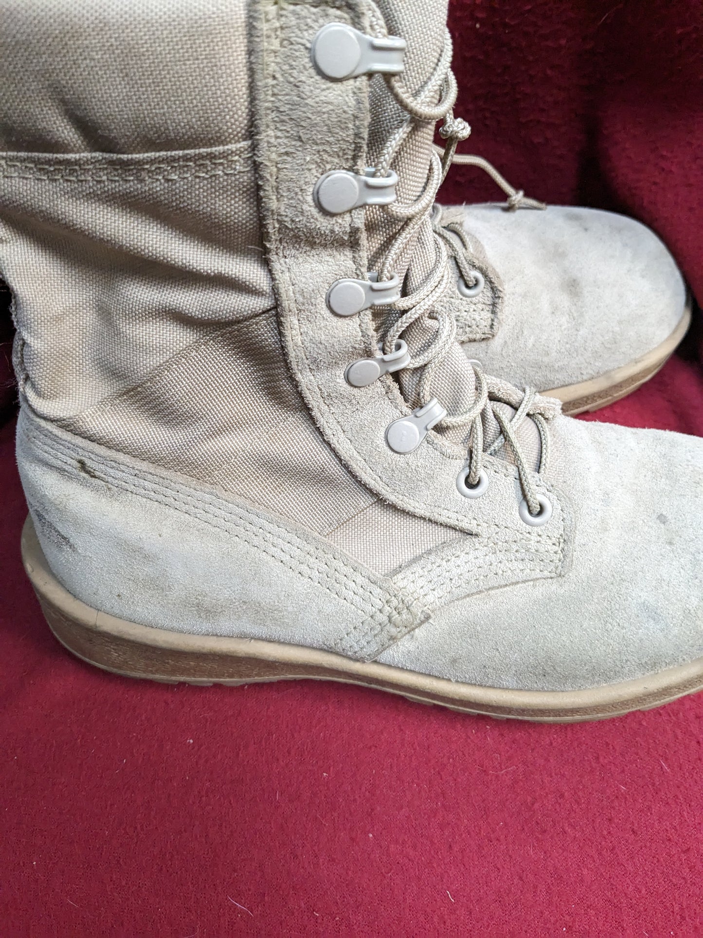US army altima 6xw xtra wide combat boots 499 tan used (061508)
