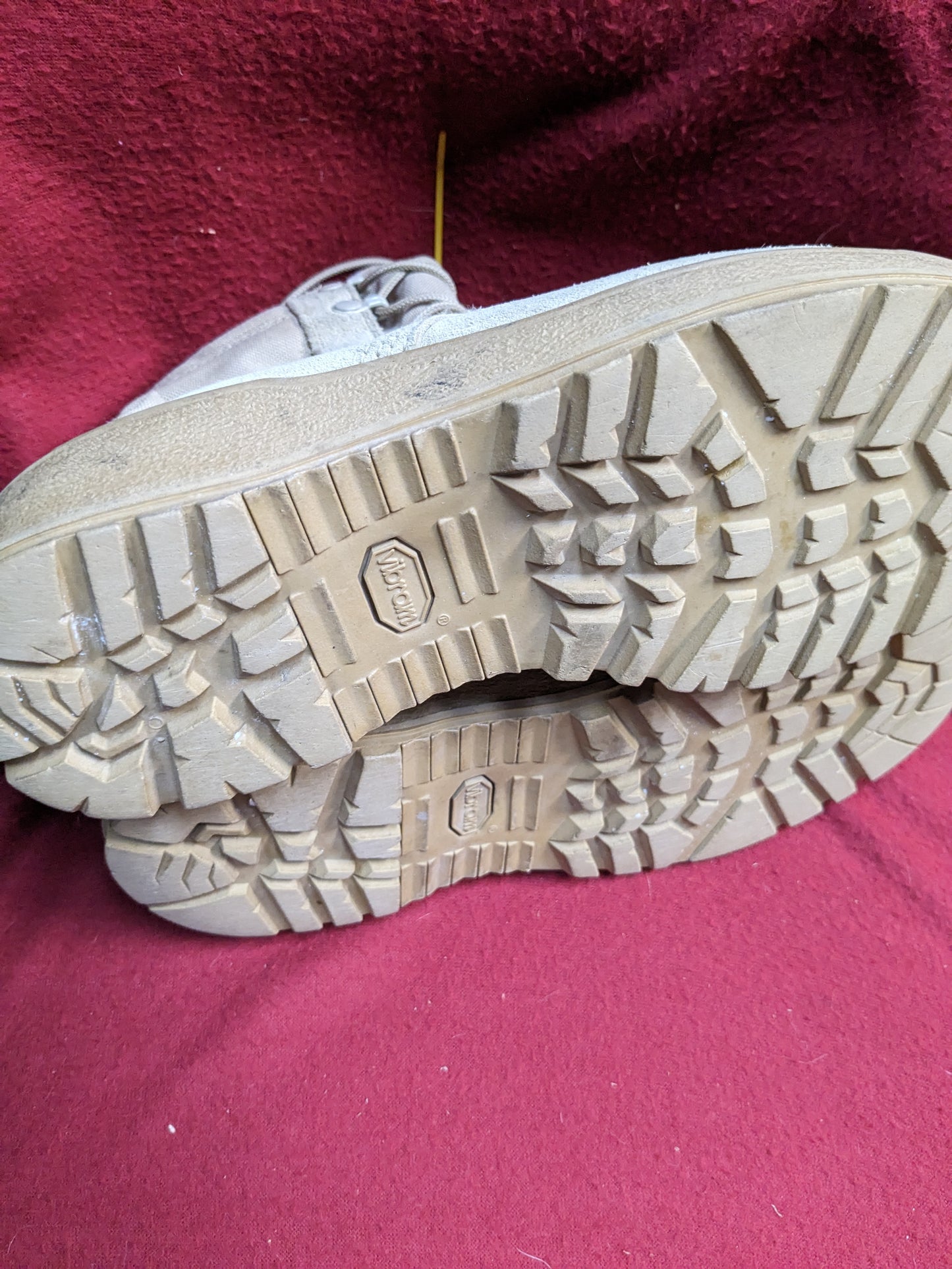 US army altima 6xw xtra wide combat boots 499 tan used (061508)