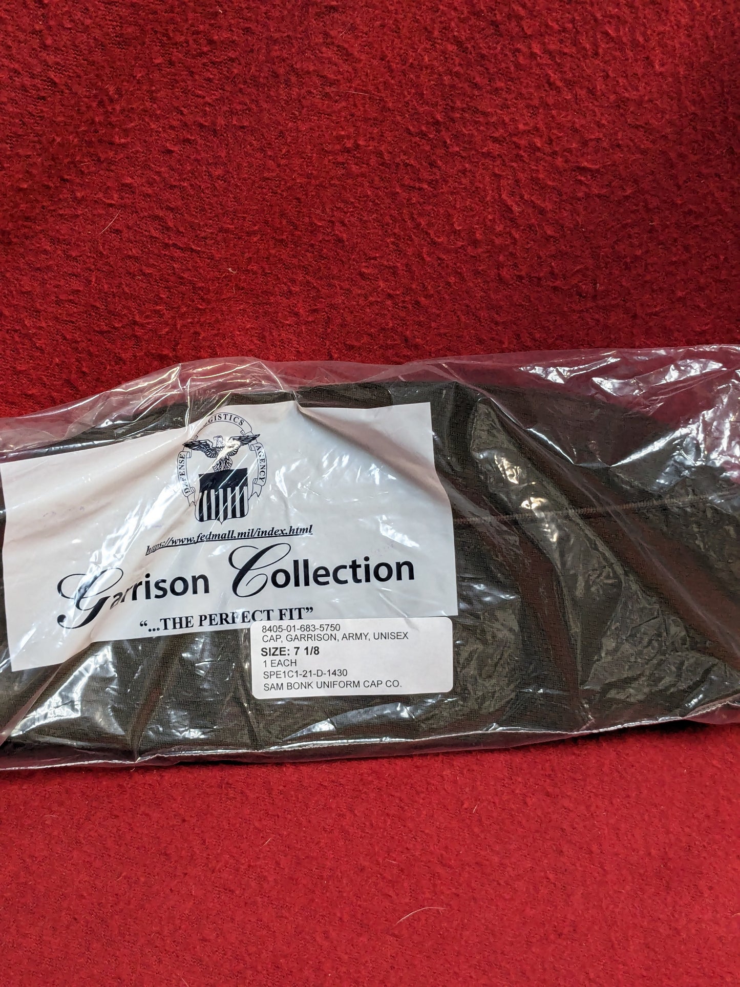NOS US Army AGSU Garrison Heritage Unisex Green Cap Size 7 1/8 (dg3- ea03-enu135)