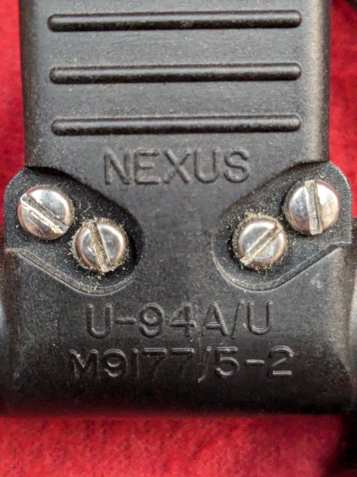 MSA Nexus Push to Talk PTT M9177/5-2 U-94A/U MSA PRC Good Condition (fc03-enu150)