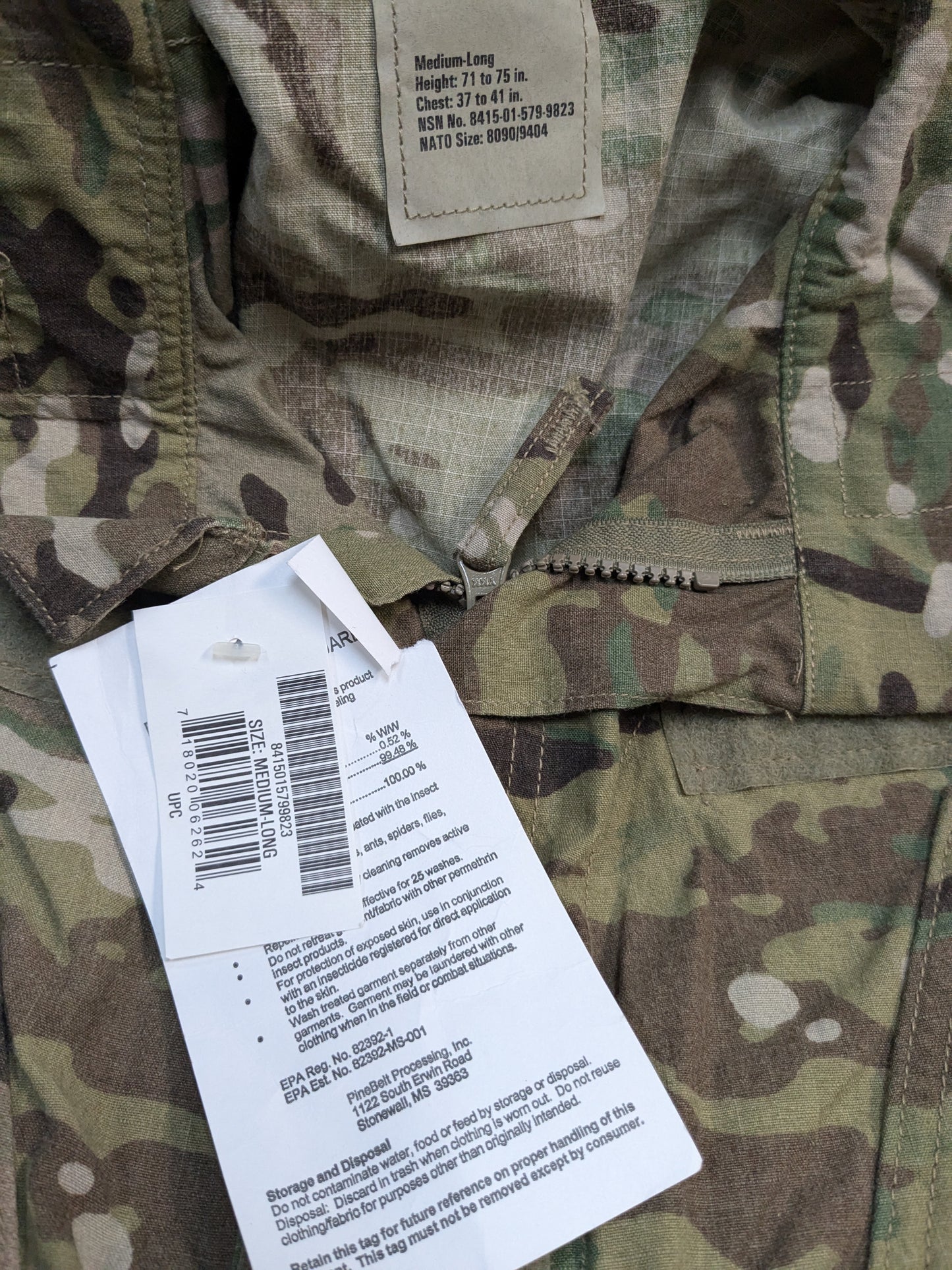 NWT set of us army medium long multicam frac top pants (fc07-enu157)