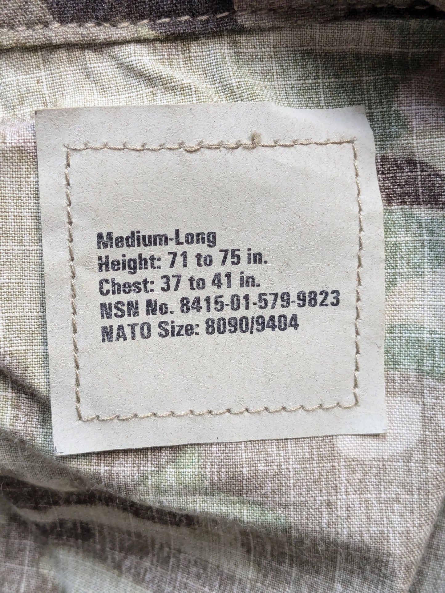 NWT set of us army medium long multicam frac top pants (fc07-enu157)