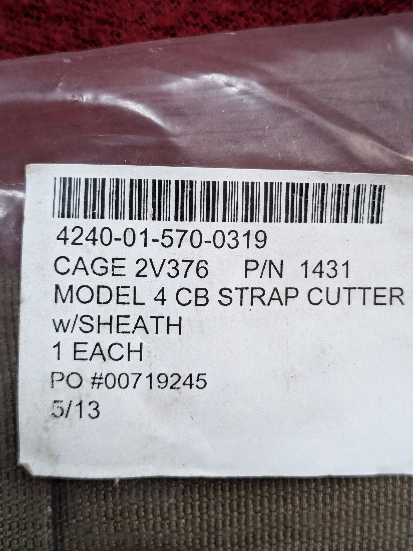 Ontario Knife Company Ontario 1431 Model 4 CB Strap Cutter  (ifak  ac07-enu166)