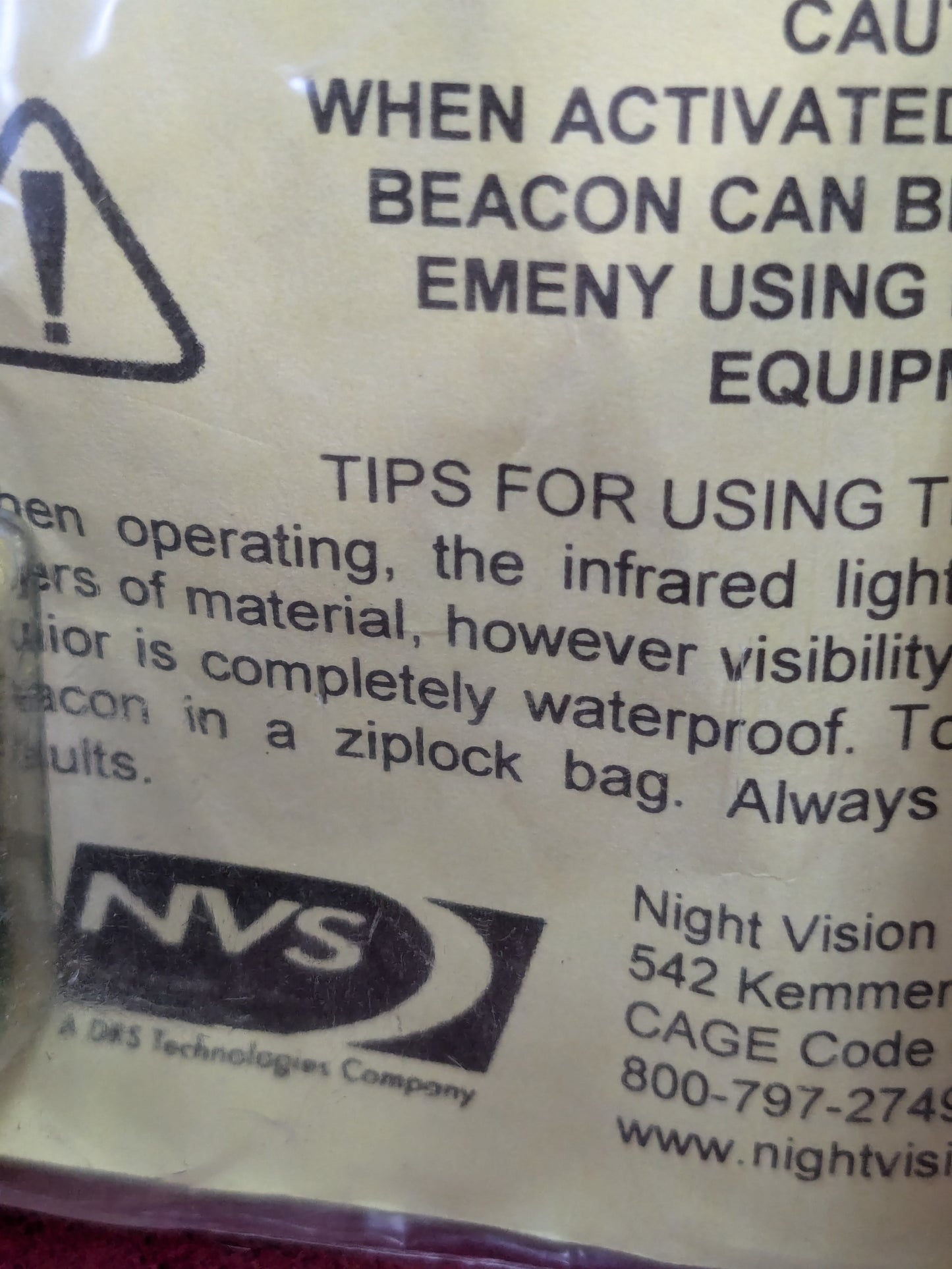 NOS US Army Firefly IR Infrared Transmitter Strobe Beacon Phoenix Jr. (j09 ab02-enu172)