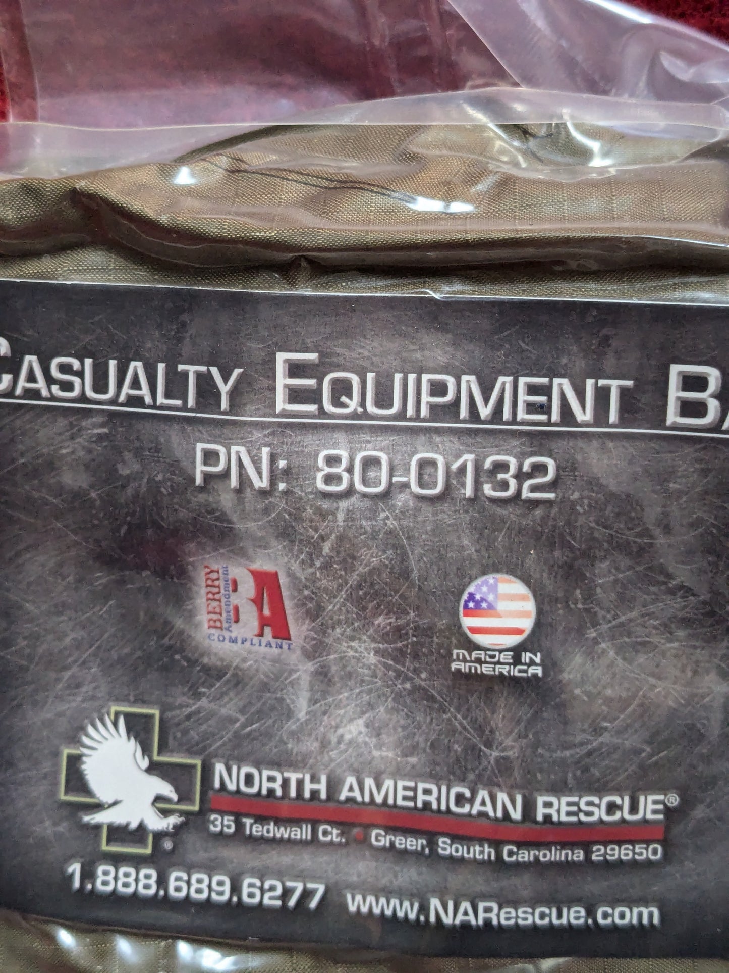 NOS NAR CASUALTY EQUIPMENT BAG PN: 80-0132 Sealed (ifak2 ac08-YLU28)