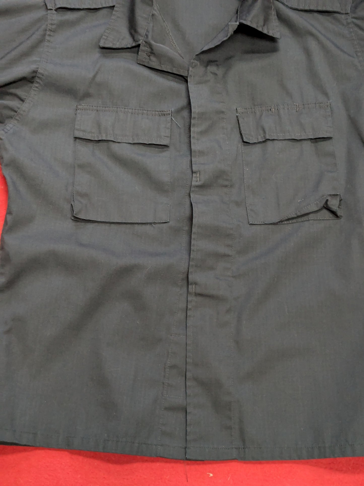 BDU Tactical Navy Magnum Short Sleeve Shirt Medium Regular Excellent Condition *aa11-YLU30*