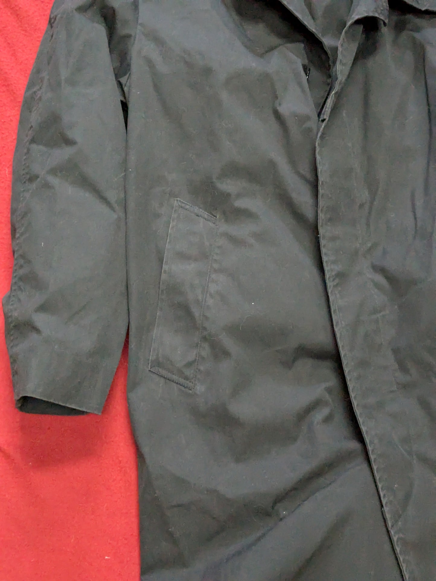 Military 40 R Black All-Weather Overcoat Dress Uniform (BA07-YLU43)