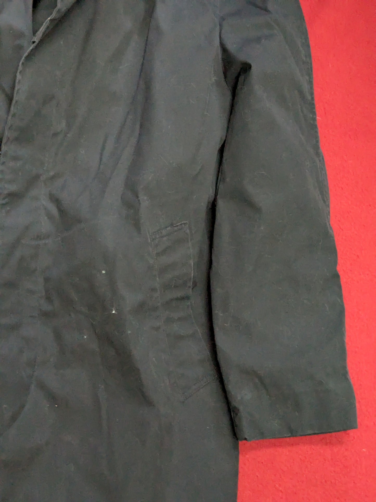 Military 40 R Black All-Weather Overcoat Dress Uniform (BA07-YLU43)