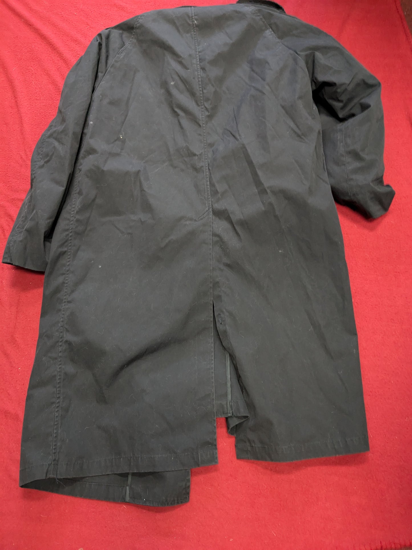 Military 40 R Black All-Weather Overcoat Dress Uniform (BA07-YLU43)