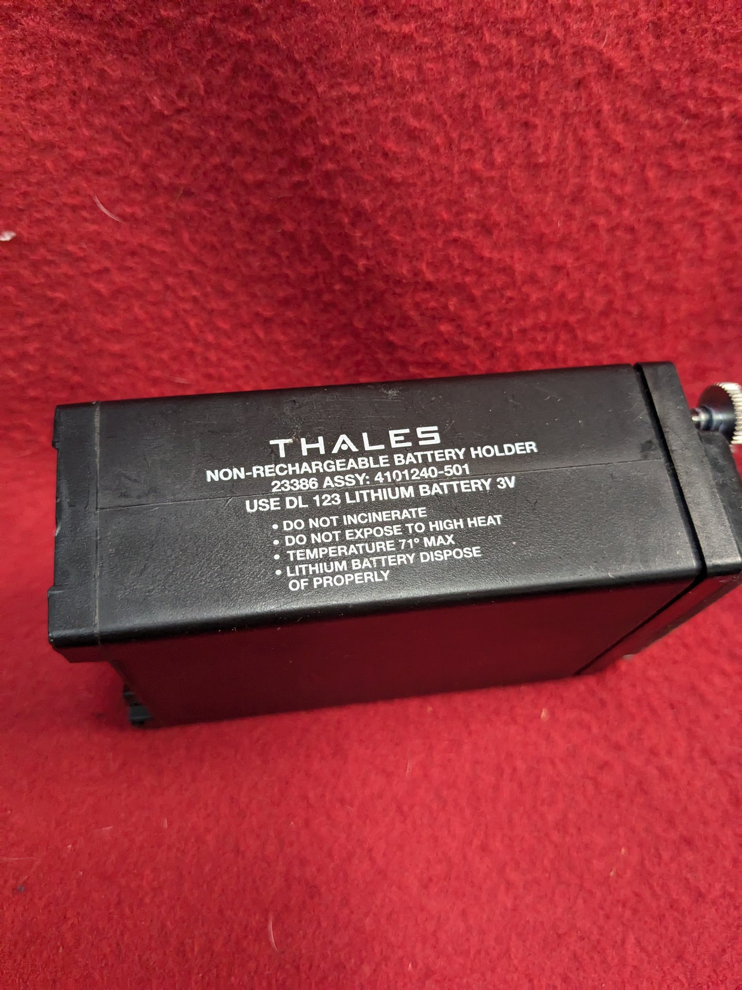 Thales Non Rechargable Battery Holder 123 3V Batteries (FC02-YLU58)