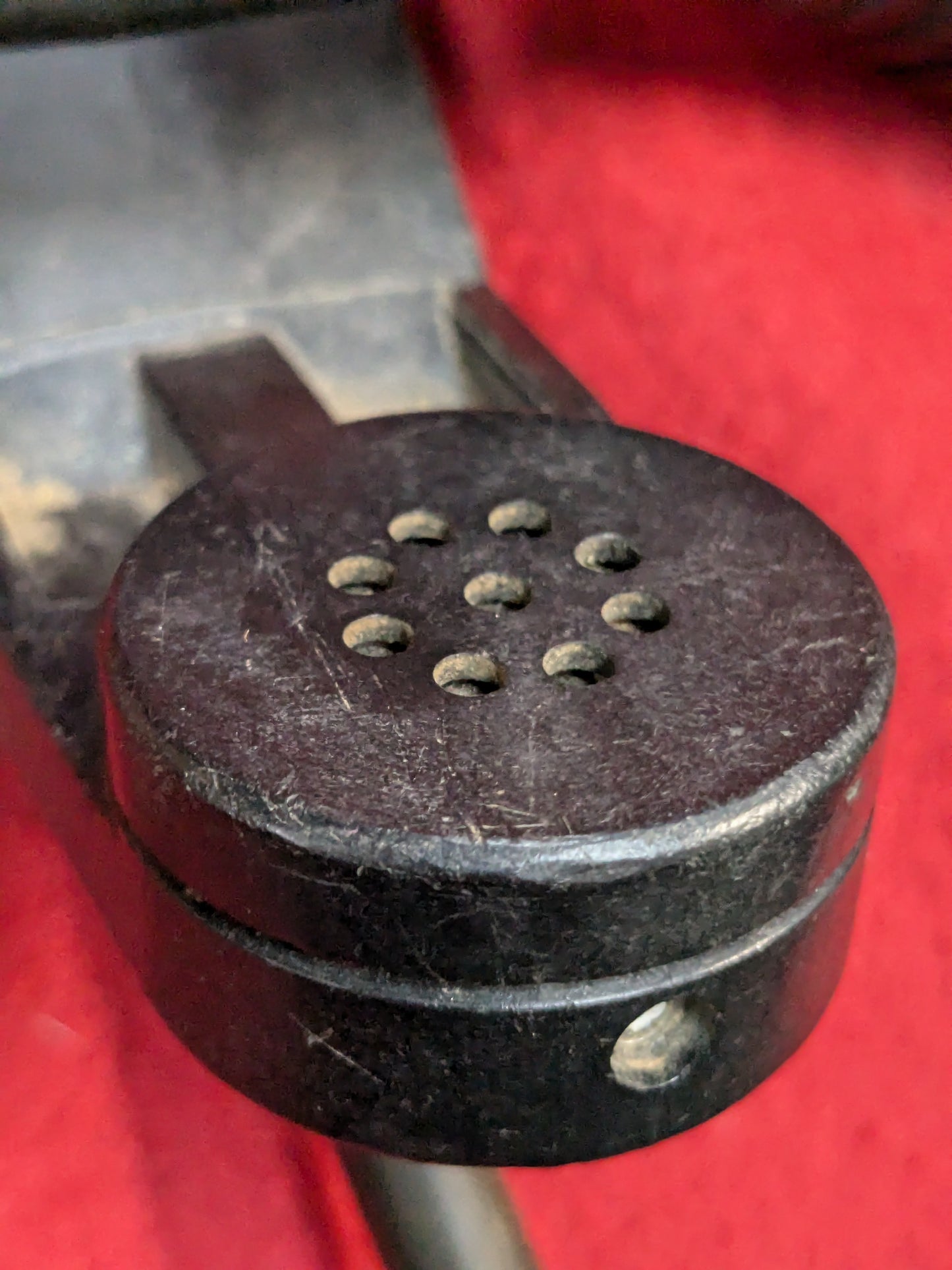 VINTAGE US Army Sonetronics H250-U 5 pin Handset Microphone W/Volume Control Used (fc03-YLU86)