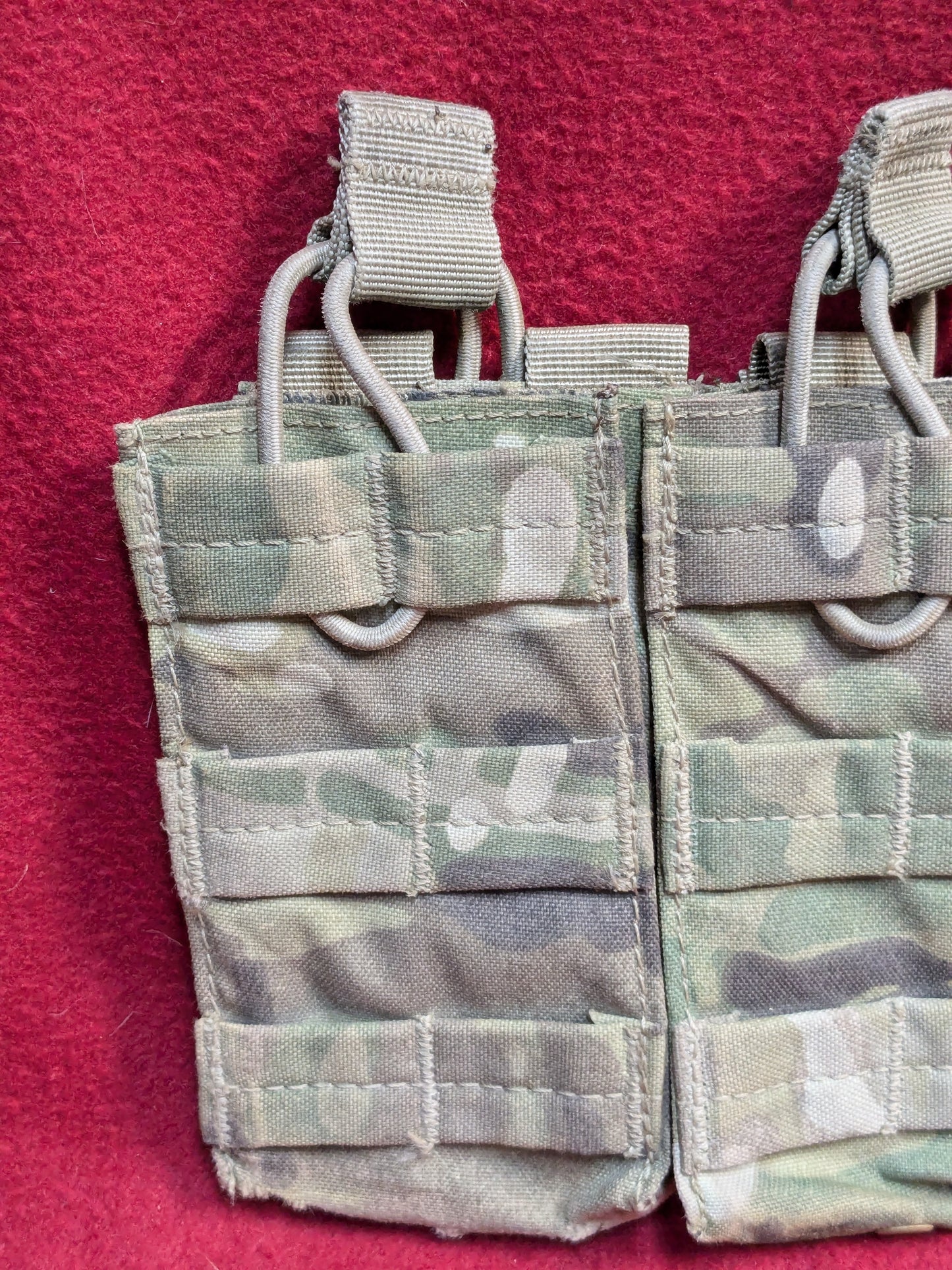 CONDOR TRIPLE STACKER OPEN-TOP M4 MAG POUCH MULTICAM Used (36cr- ca4-YLU114)