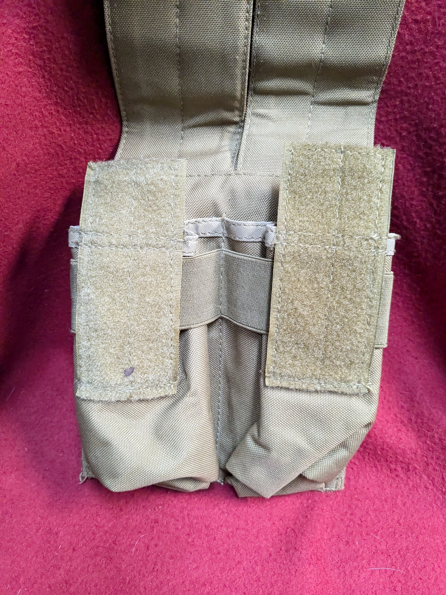 Pouch MOLLE Double M4/M16 COYOTE BROWN Excellent Condition (34cr- ca2-YLU118)