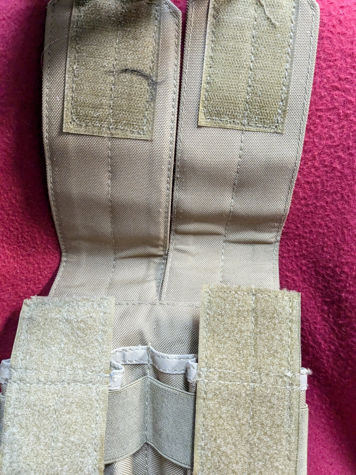 Pouch MOLLE Double M4/M16 COYOTE BROWN Excellent Condition (34cr- ca2-YLU118)