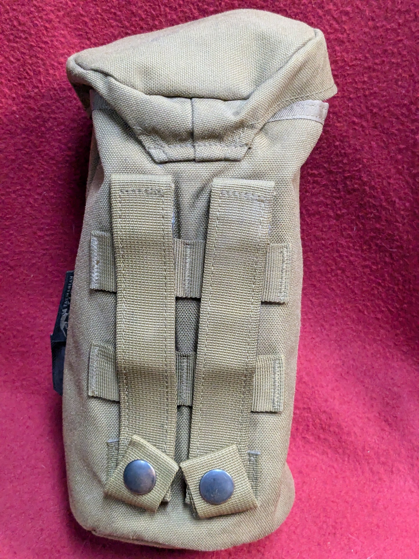 TASMANIAN TIGER 1L BOTTLE POUCH INSULATED MOLLE CORDURA COYOTE USED (08o- db01-YLU119)