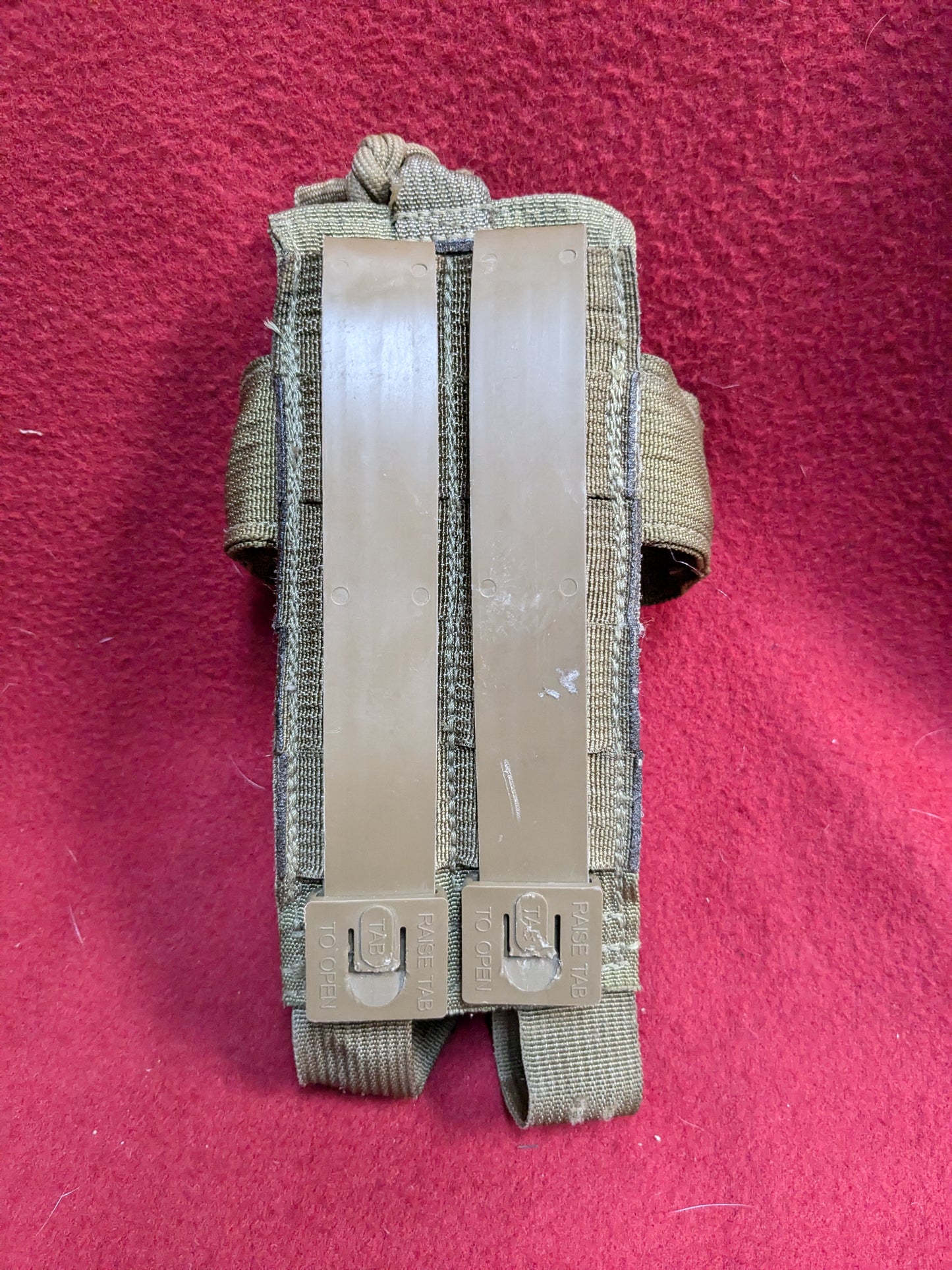 Tactical Tailor MOLLE PRC-152 Coyote Brown Large Radio Pouch Used (36cr- ca4-YLU120)