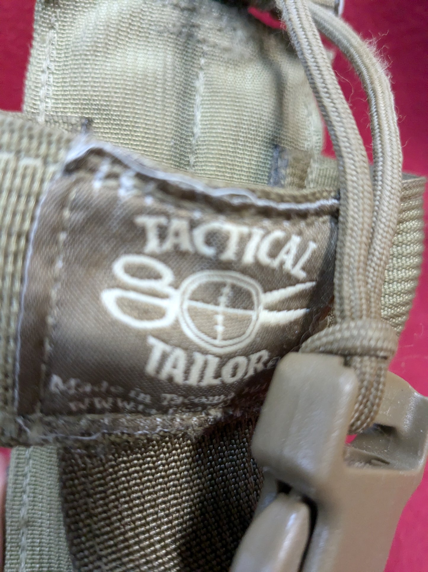 Tactical Tailor MOLLE PRC-152 Coyote Brown Large Radio Pouch Used (36cr- ca4-YLU120)
