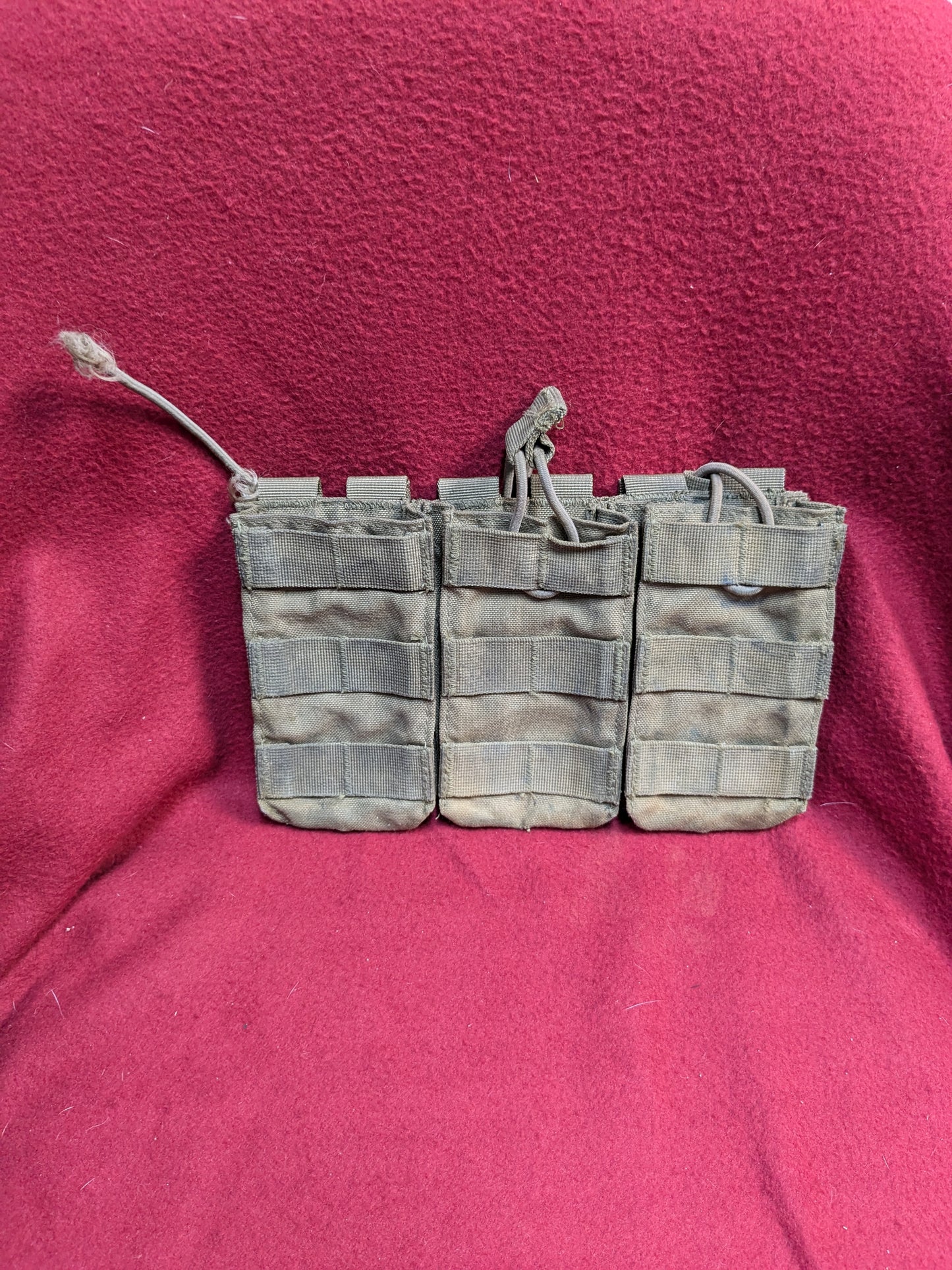 CONDOR TRIPLE STACKER OPEN-TOP M4 MAG POUCH Coyote Used (36cr- ca4-YLU121)