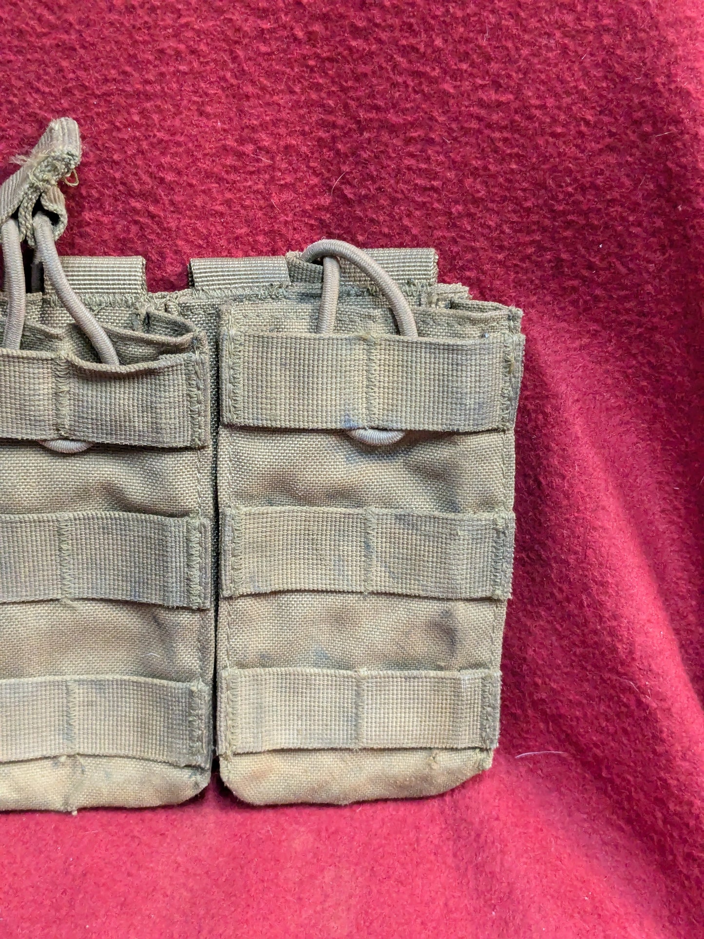 CONDOR TRIPLE STACKER OPEN-TOP M4 MAG POUCH Coyote Used (36cr- ca4-YLU121)