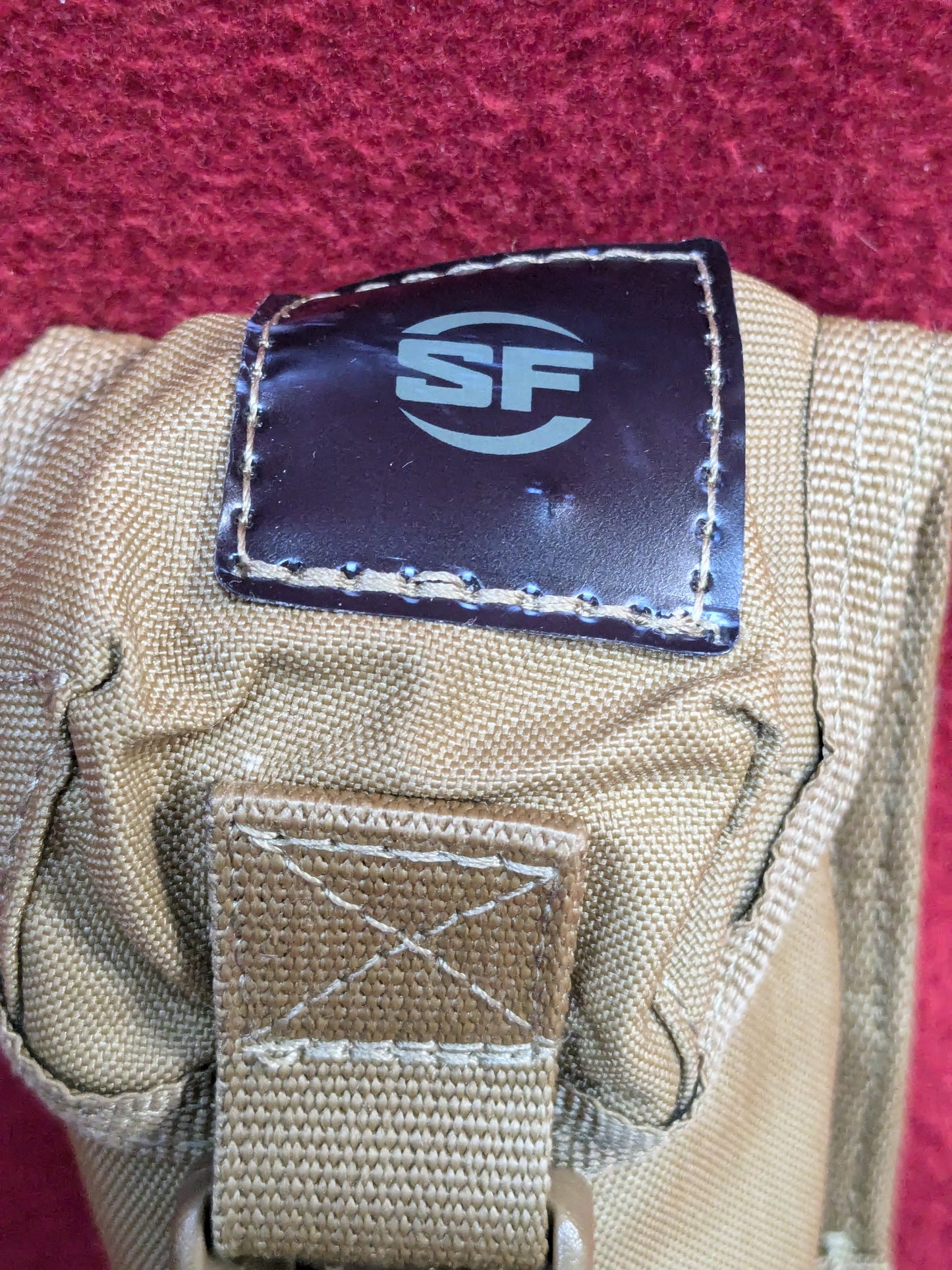 SUREFIRE Suppressor Pouch MOLLE - DARK EARTH Used (j09 ab02-YLU146)