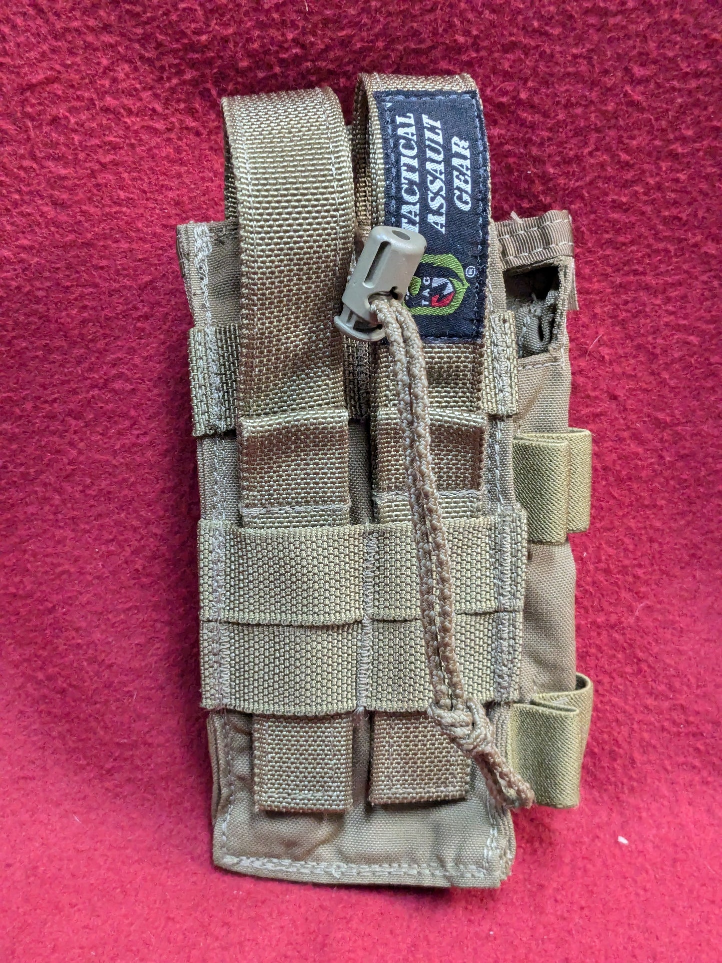 Tactical Assault Gear TAG MBITR Radio Pouch Coyote MOLLE Used (35cr- ca3-YLU151)