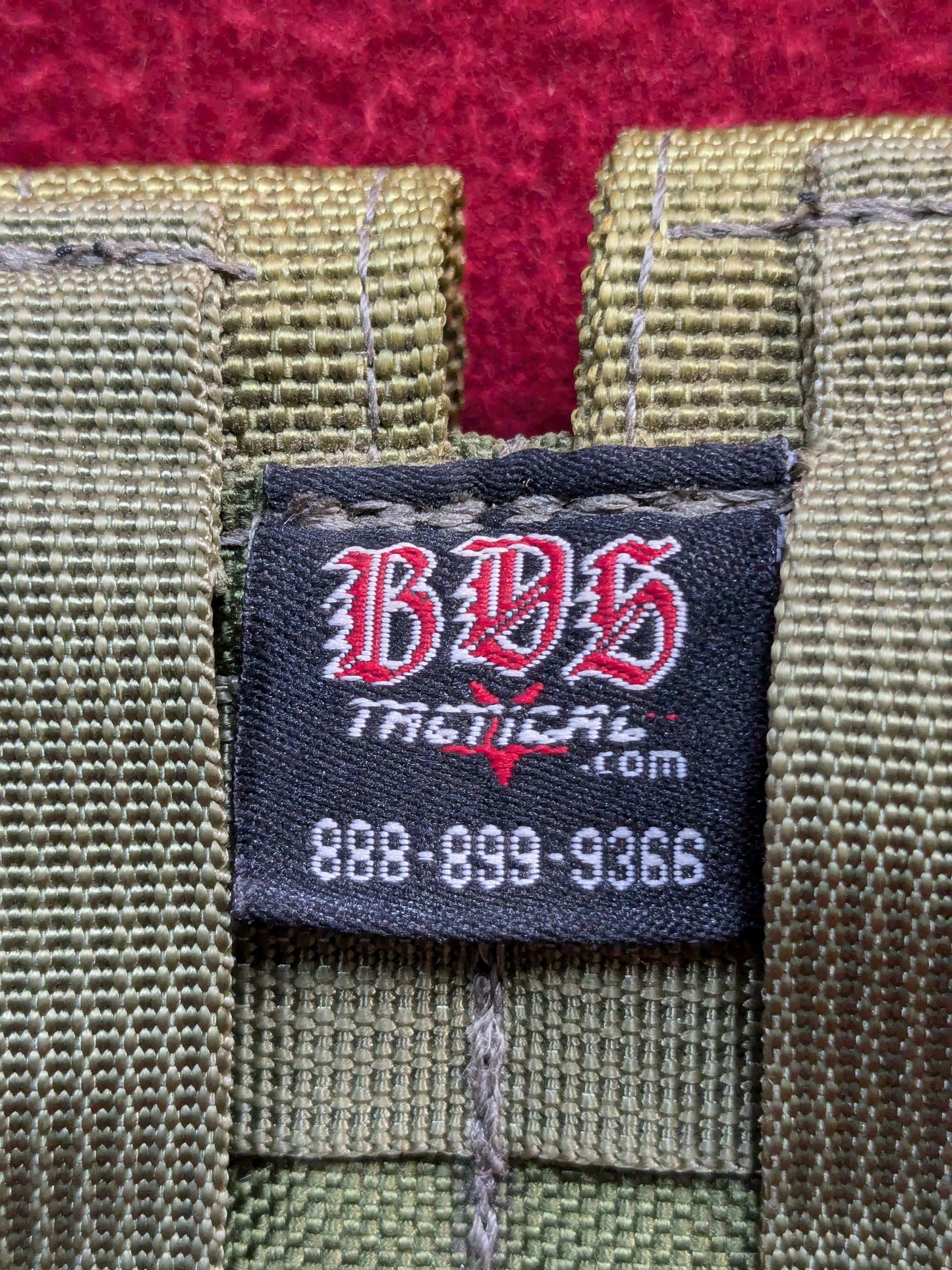 BDS Double 40MM Grenade Pouch MOLLE Good OD/Coyote Good Condition (35cr- ca3-YLU153)