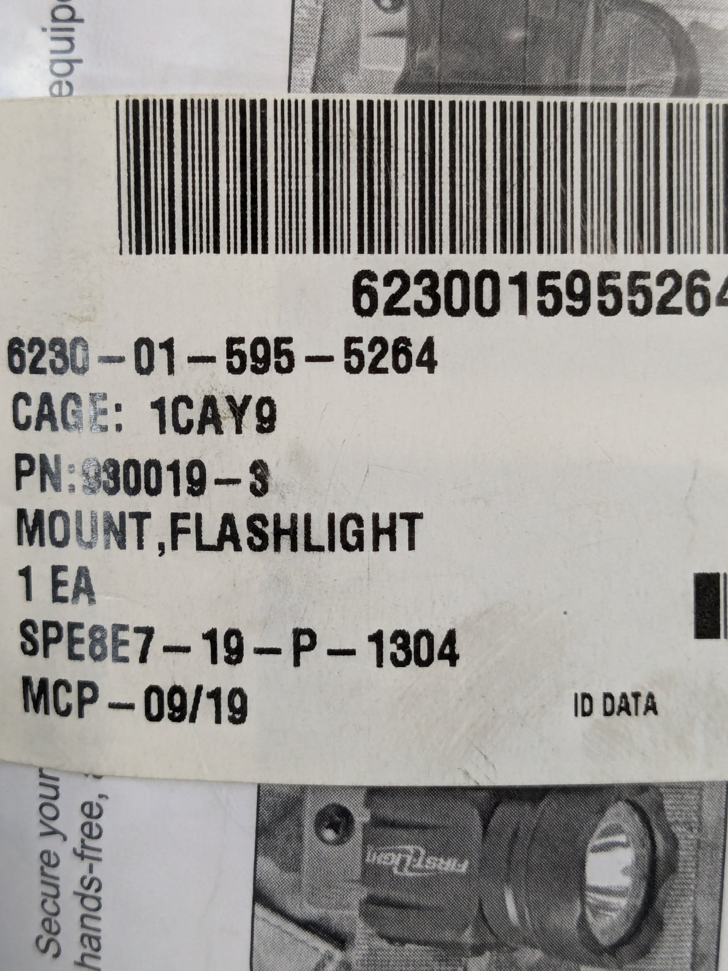 NOS First Light TRS Molle Blade Flashlight Mount (31cr- ca6-YLU166)