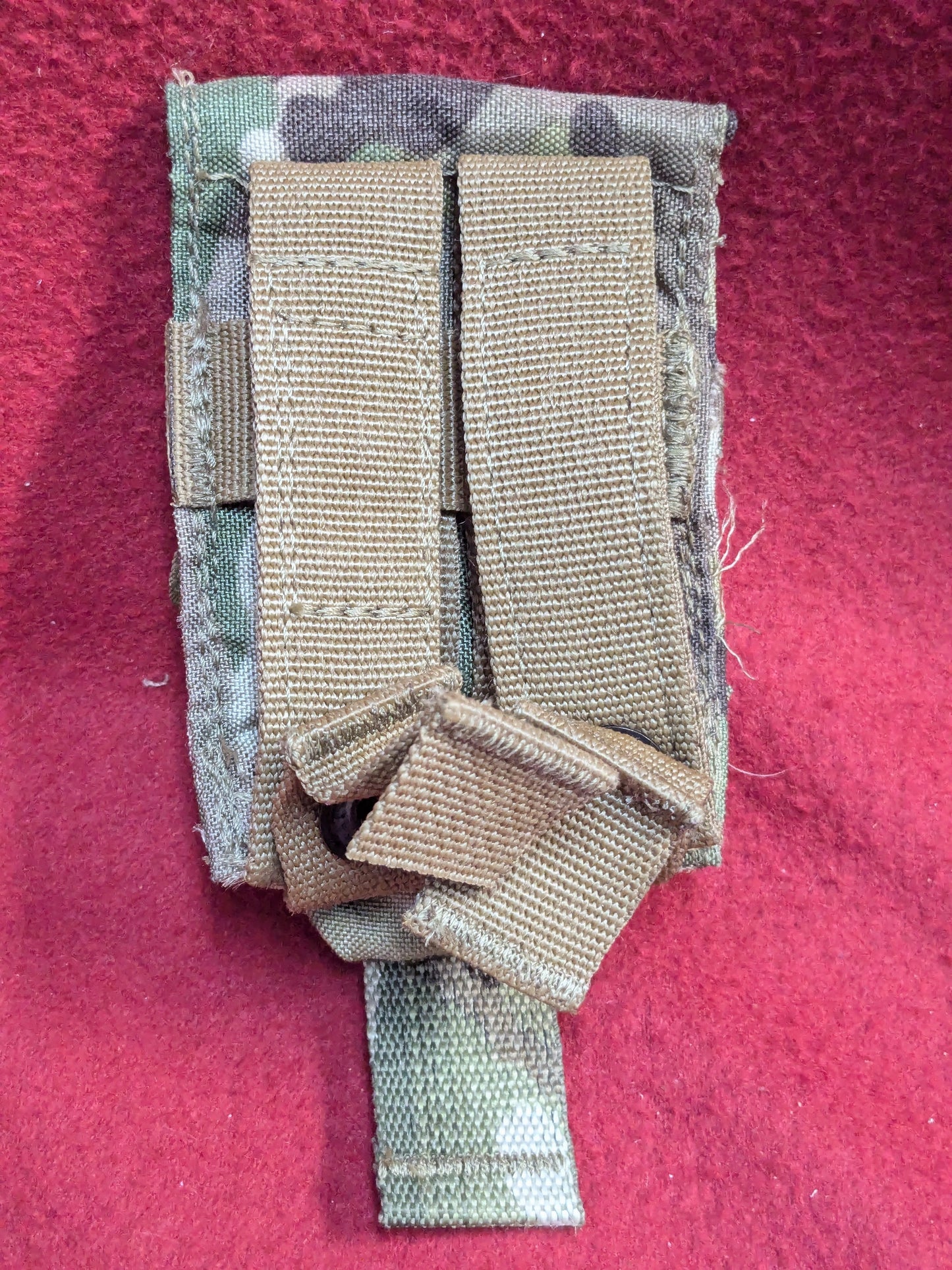 US Army Hand Grenade / Compass Pouch Multicam Camo Molle Used (36cr- ca4-YLU180)