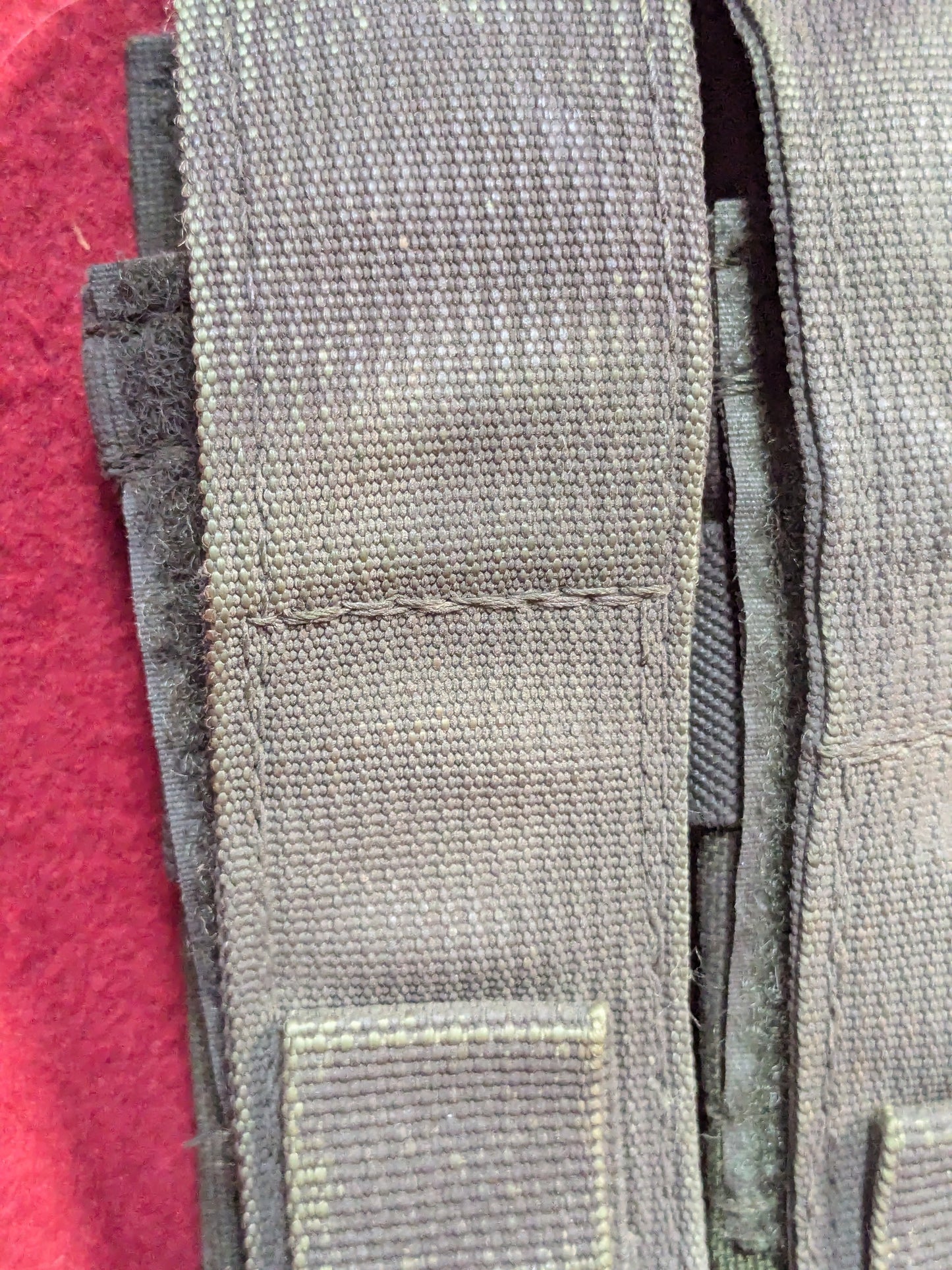 BDS Tactical Dual 9mm Mag Pouch Green Used (36cr- ca4-YLU188)