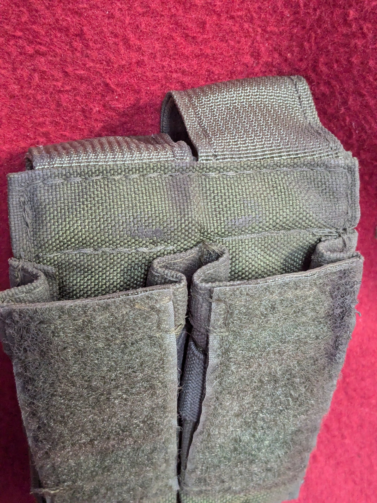 BDS Tactical Dual 9mm Mag Pouch Green Used (36cr- ca4-YLU188)