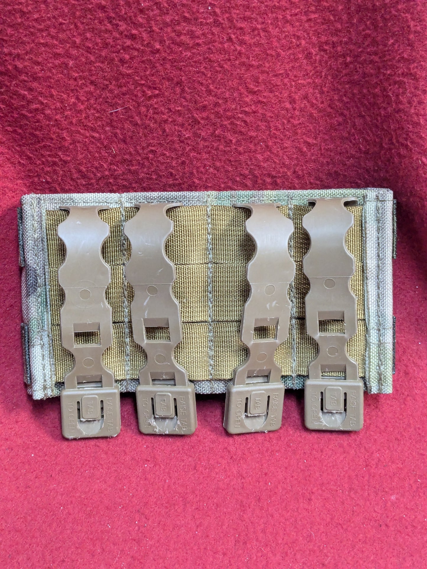 DOUBLE RIFLE SHORTY WEBBING MAGAZINE POUCH Good Condition (36cr- ca4-YLU194)