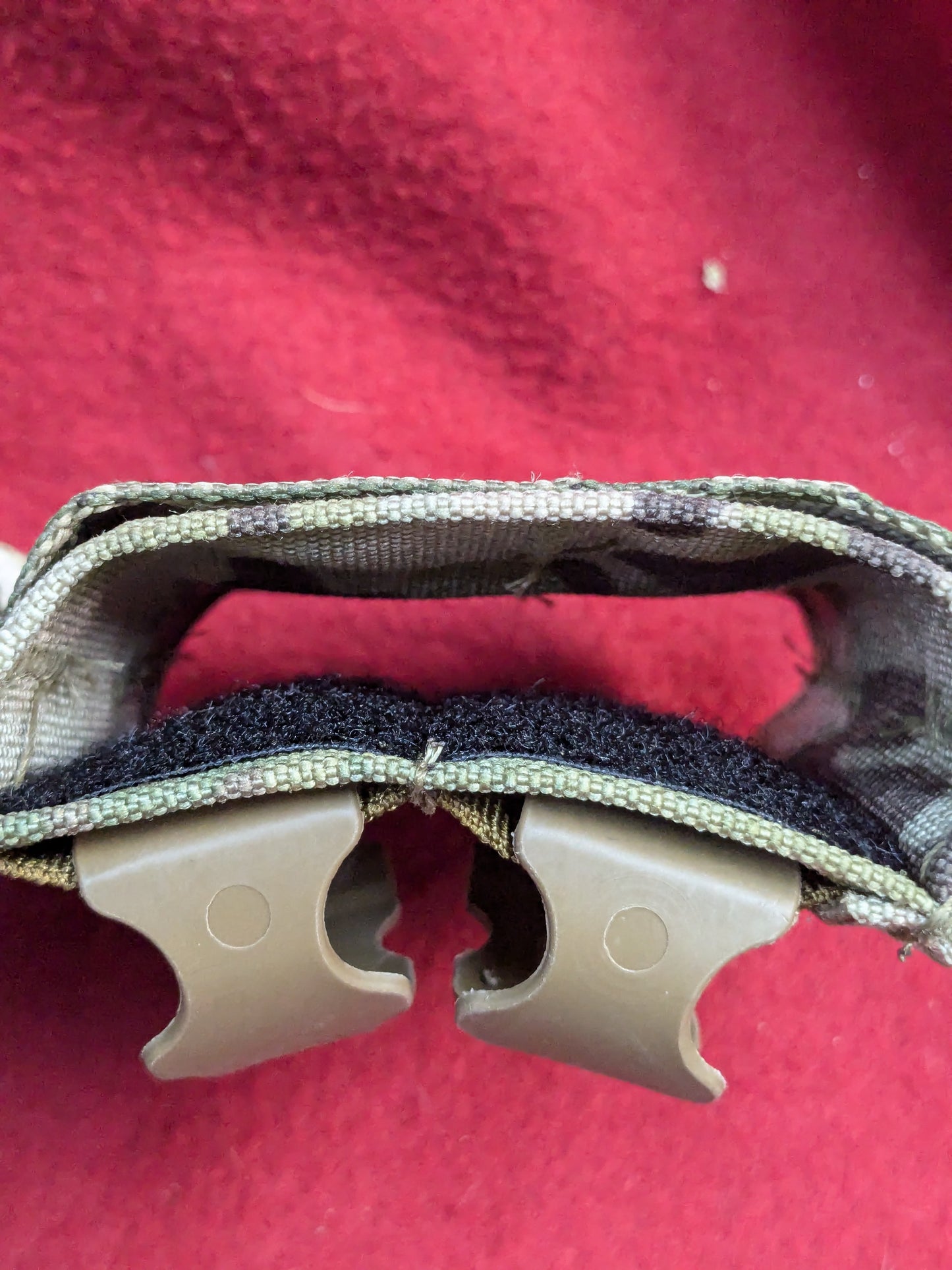 DOUBLE RIFLE SHORTY WEBBING MAGAZINE POUCH Good Condition (36cr- ca4-YLU194)