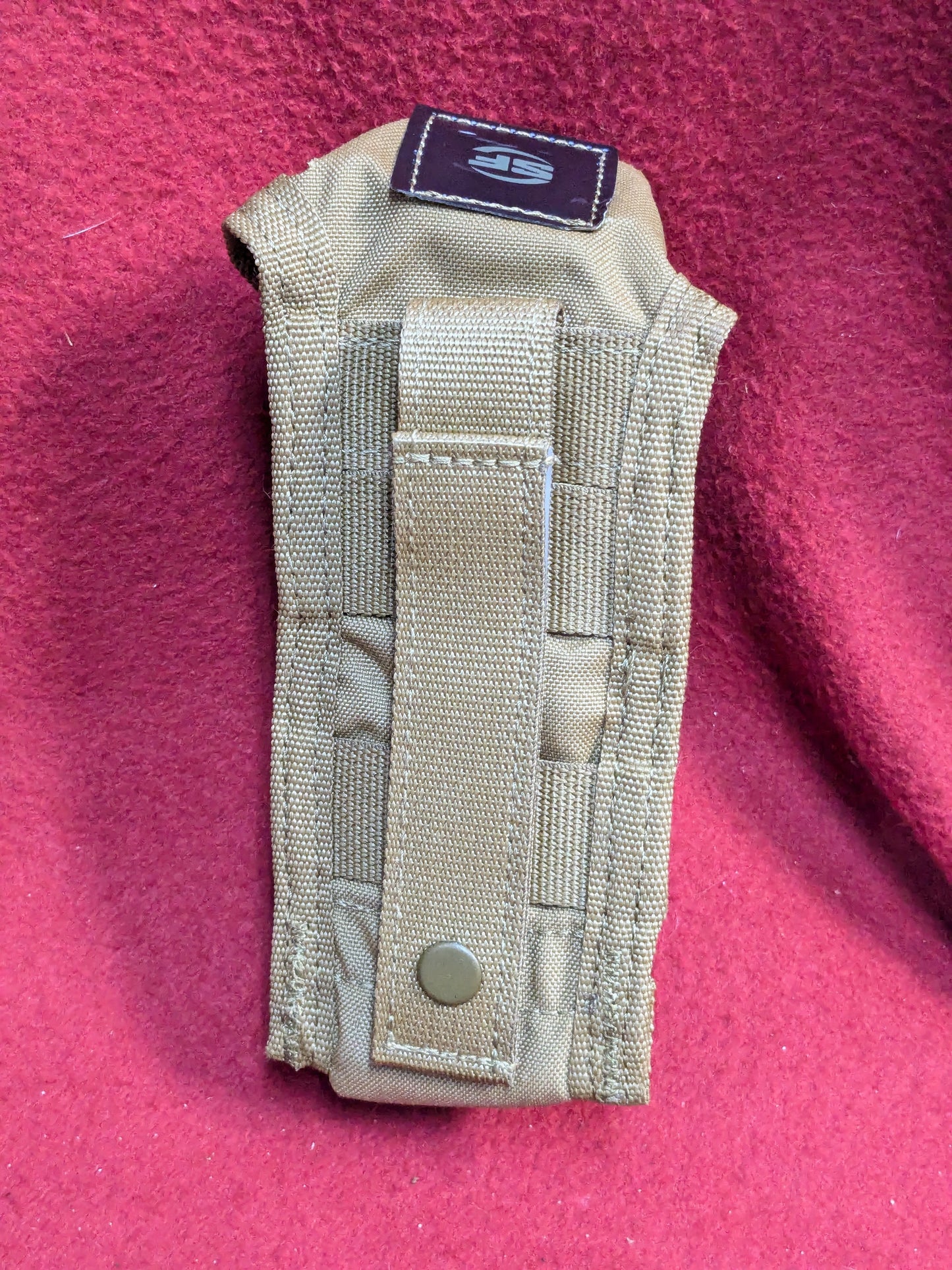 Surefire Coyote Suppressor Pouch DWG Coyote MOLLE Used (36cr- ca4-YLU196)