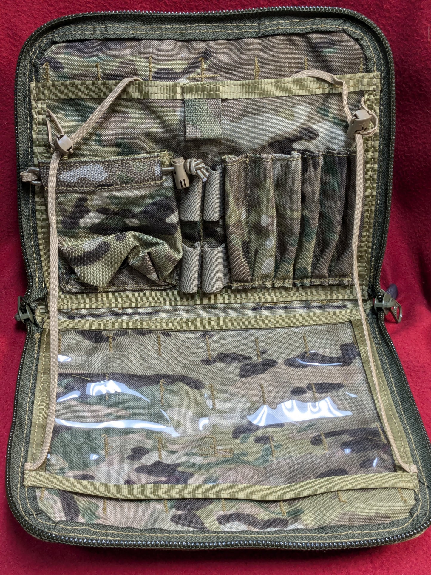 High Speed Gear (HSGI) Admin Pouch, MOLLE compatible Multicam Used (30cr- ca5-GUA16)