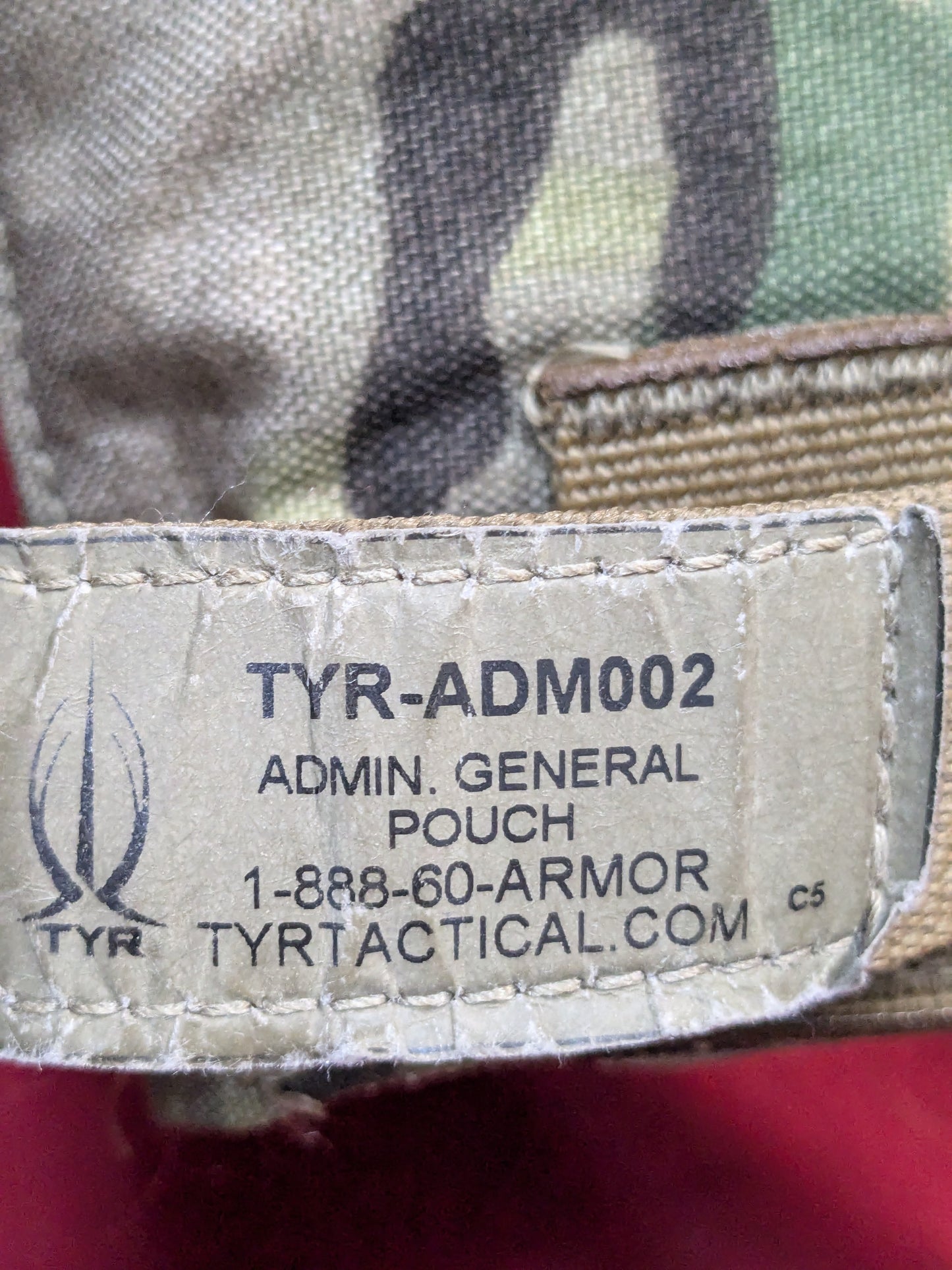 TYR Admin Pouch 6"x 6” General Used  (30cr- ca5-GUA27)