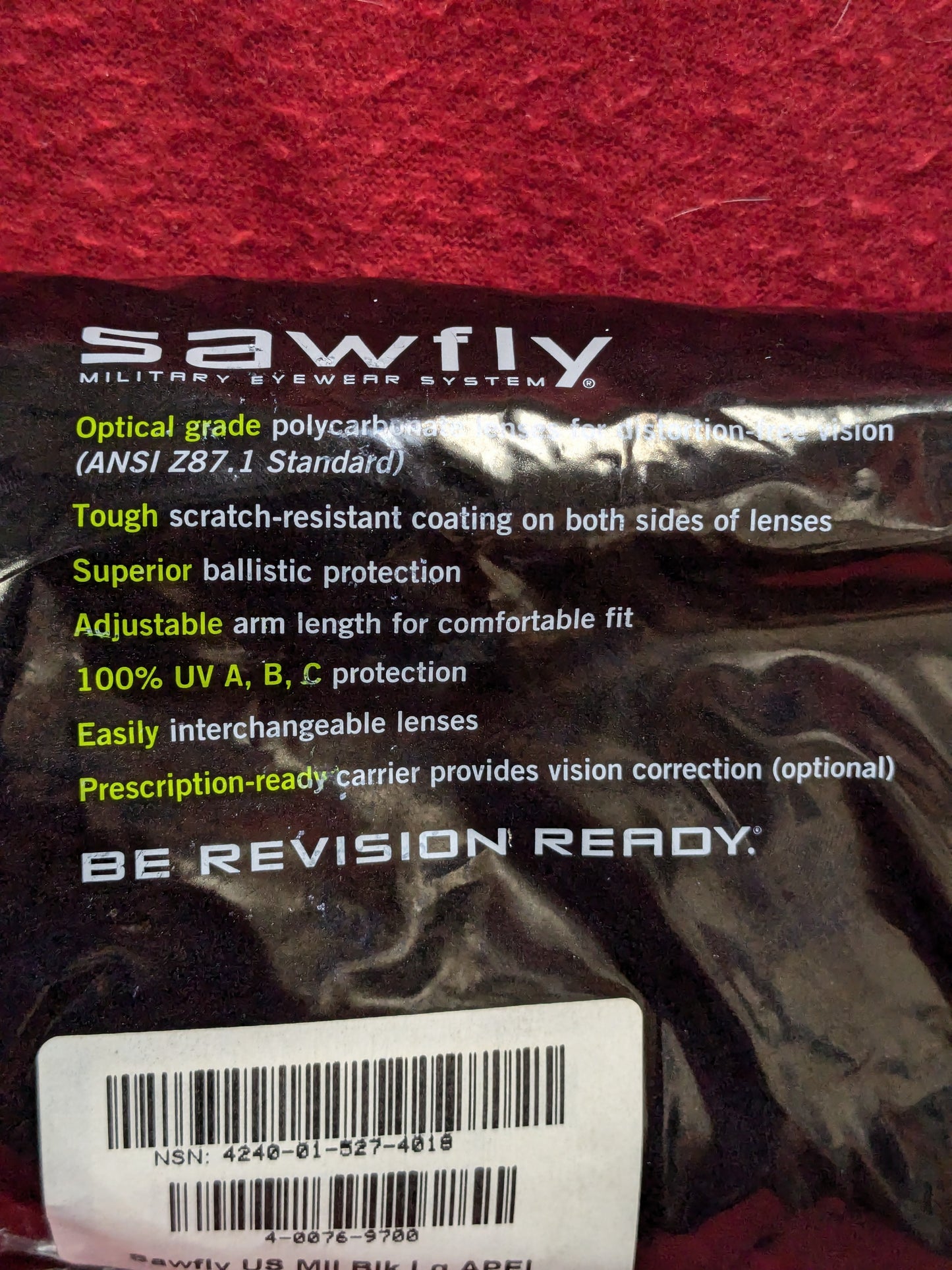 NOS US Army Revision Sawfly Eyewear Kit APEL Complete (cl ab01-GUA31)